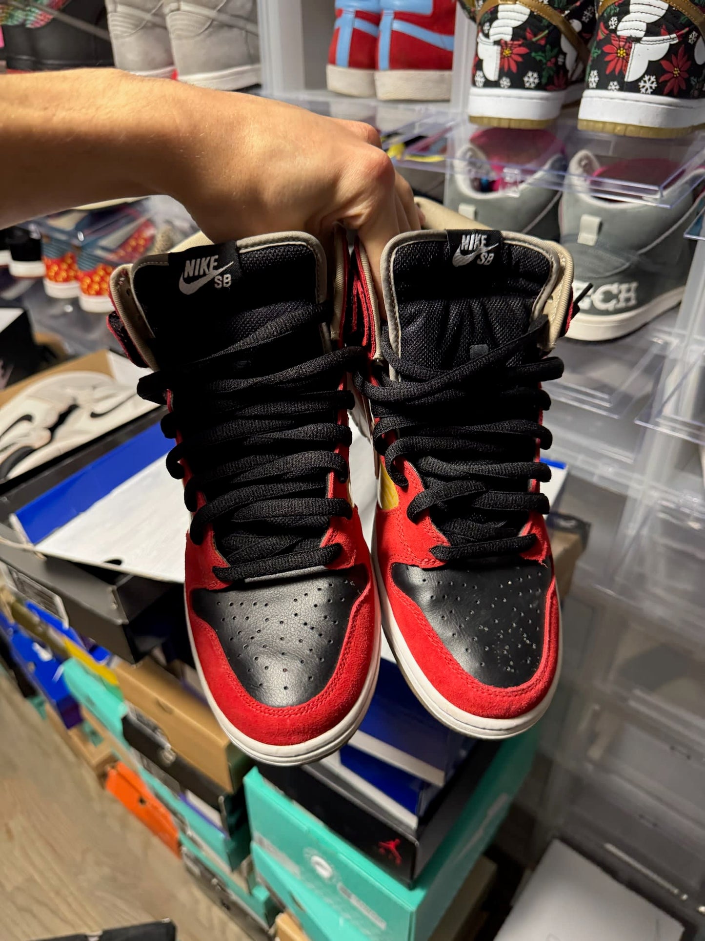 Size 9 Preowned Nike SB Dunk High Tecate