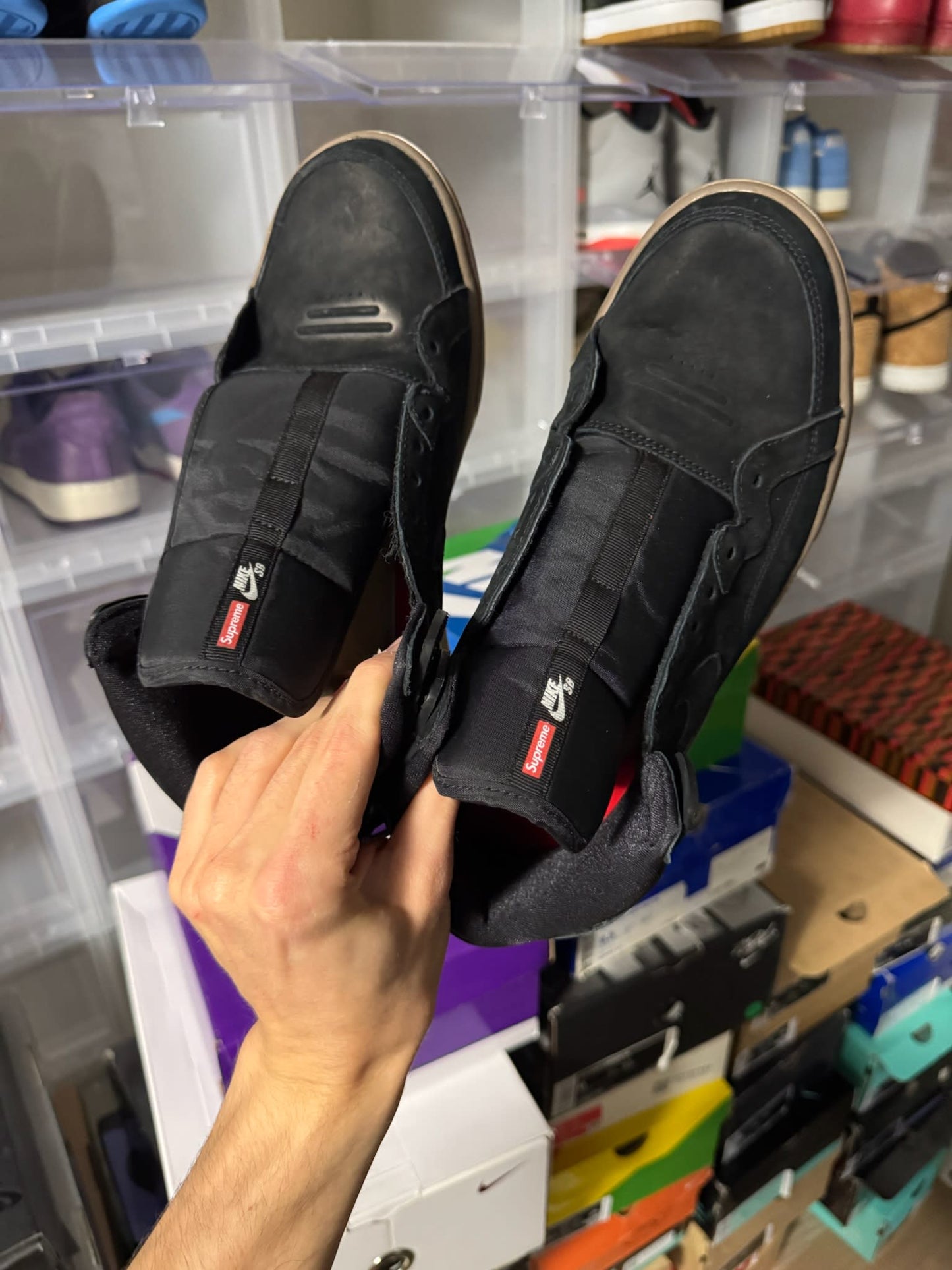 Size 9.5 Preowned (NB) Nike SB Zoom Air 94 Hi Supreme Black