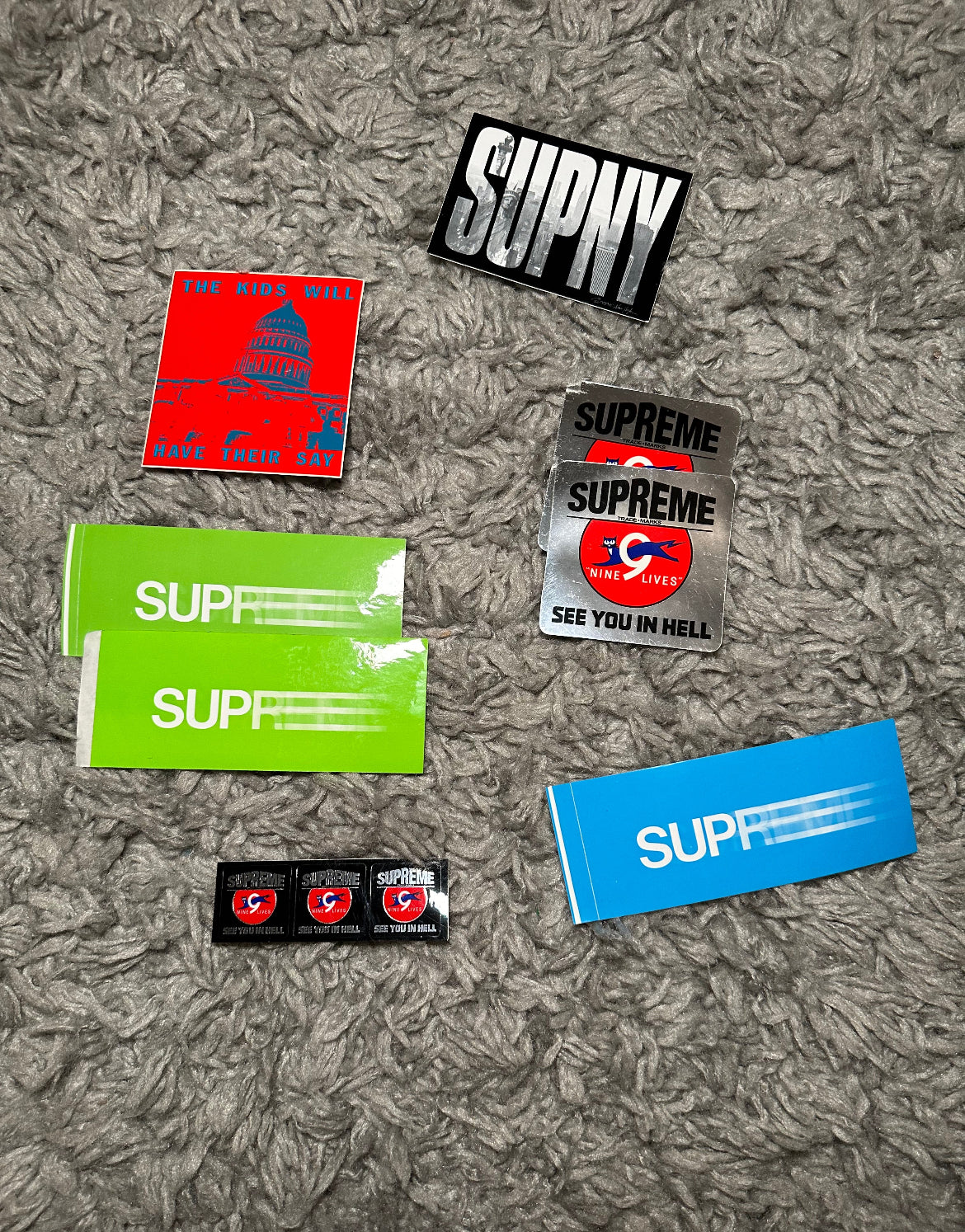 Various Supreme Stickers!