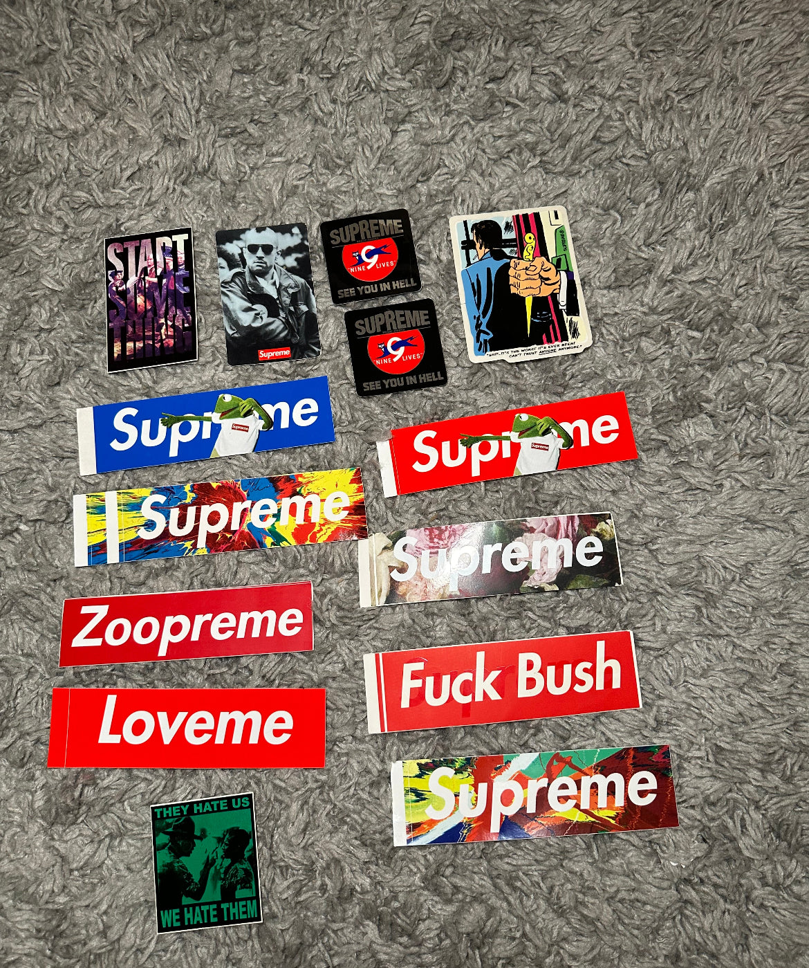 Various Supreme Stickers!