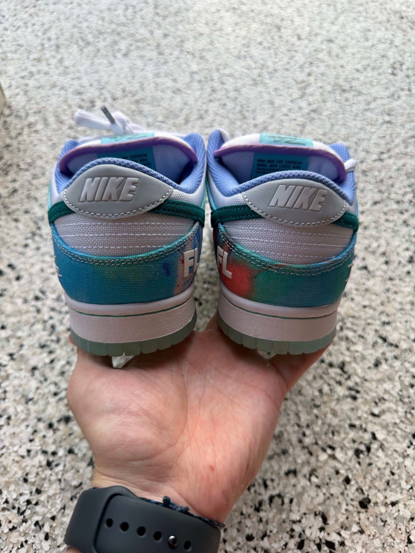 HY3426 Nike SB Dunk Low Futura Laboratories Bleached Aqua