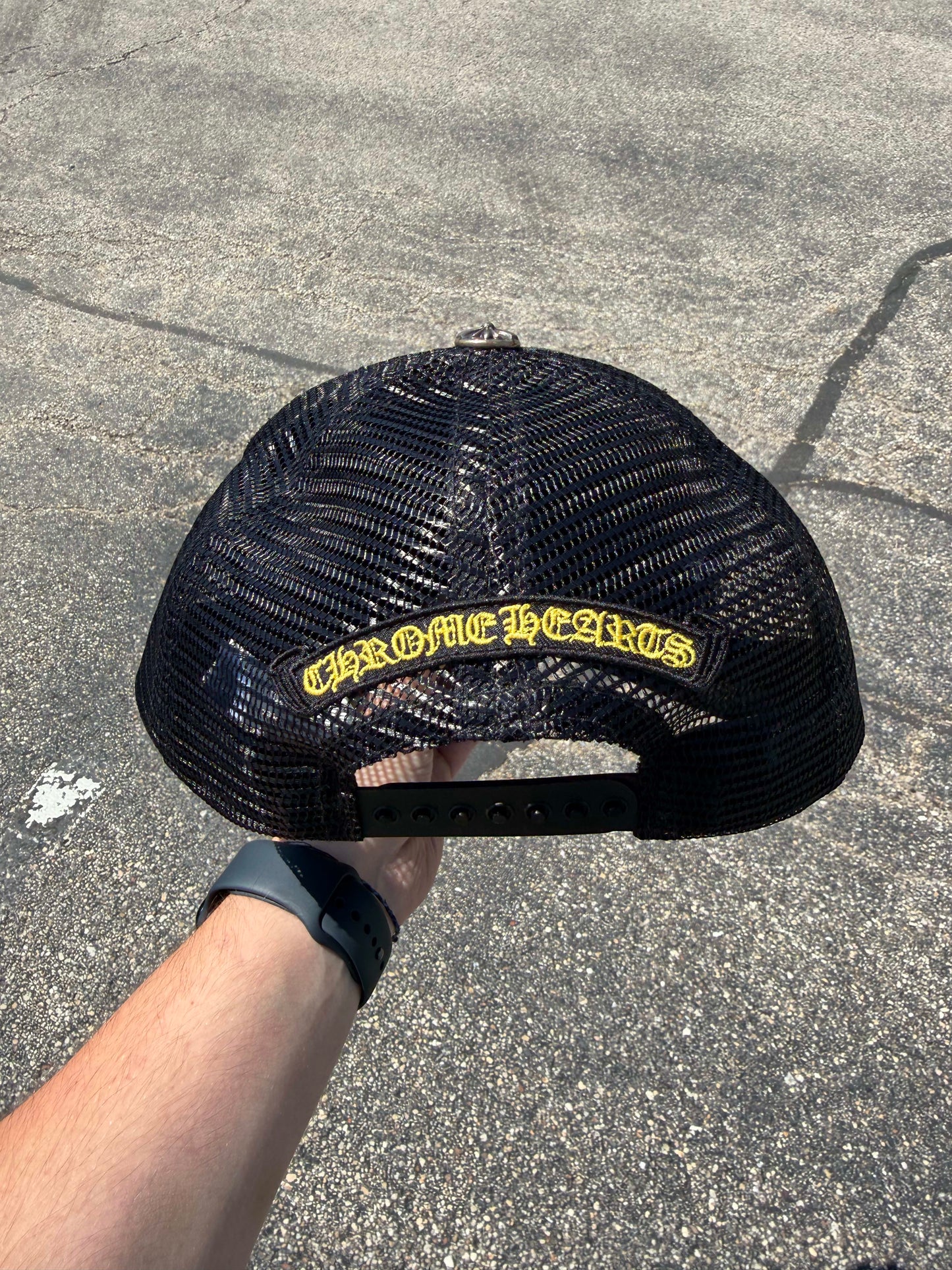 HY3569 Chrome Hearts CH Baseball Cap Black/Yellow