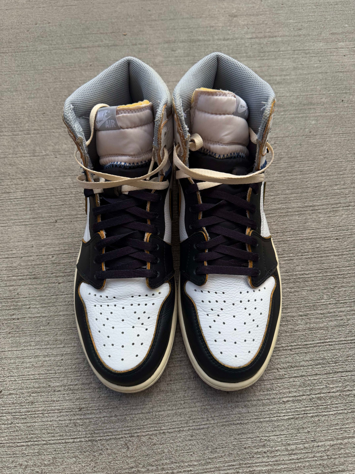 [HY3594] Jordan 1 Retro High Union Los Angeles Black Toe