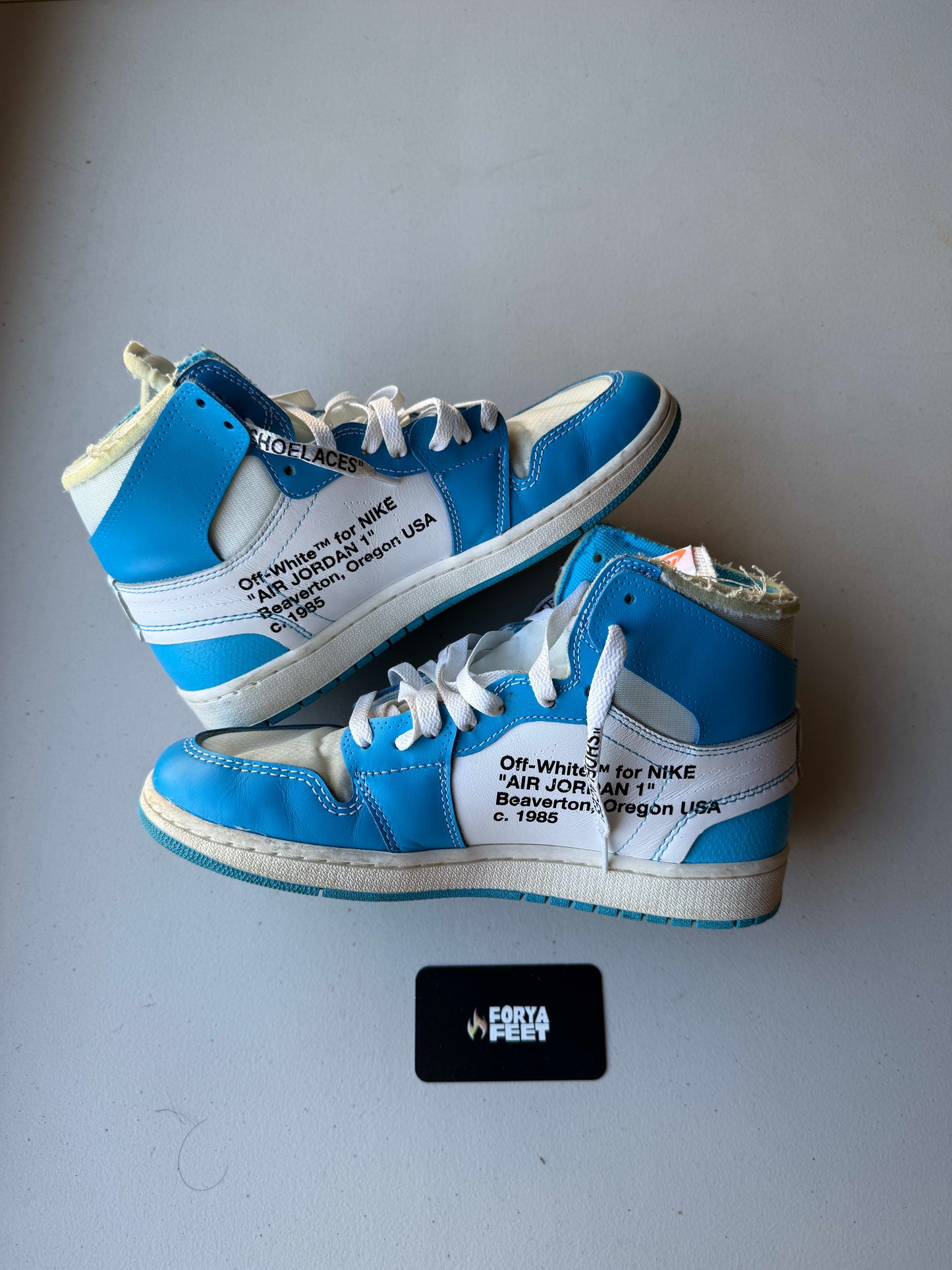 HY900 Jordan 1 Retro High Off-White University Blue