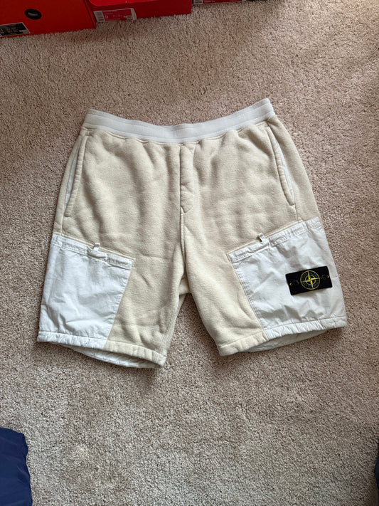 Stone Island Bermuda Shorts Ecru