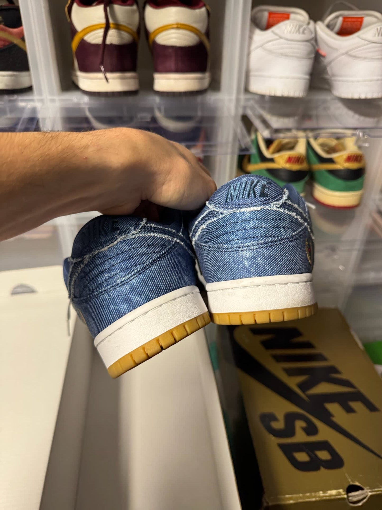 Size 9 Preowned Nike SB Dunk Low Rivals Pack (East)