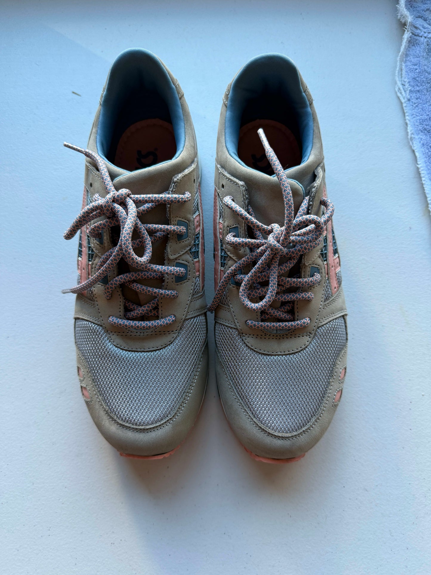 Size 9 PADS ASICS Gel-Lyte III Ronnie Fieg Flamingo