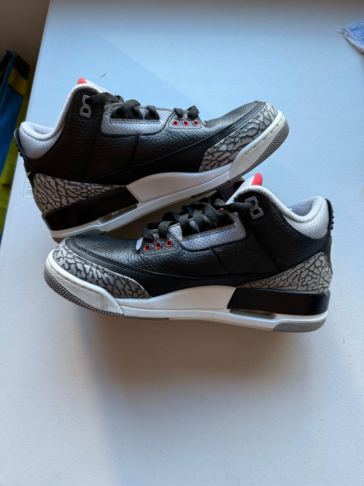 Size 8.5 Preowned Jordan 3 Retro Black Cement (2018)