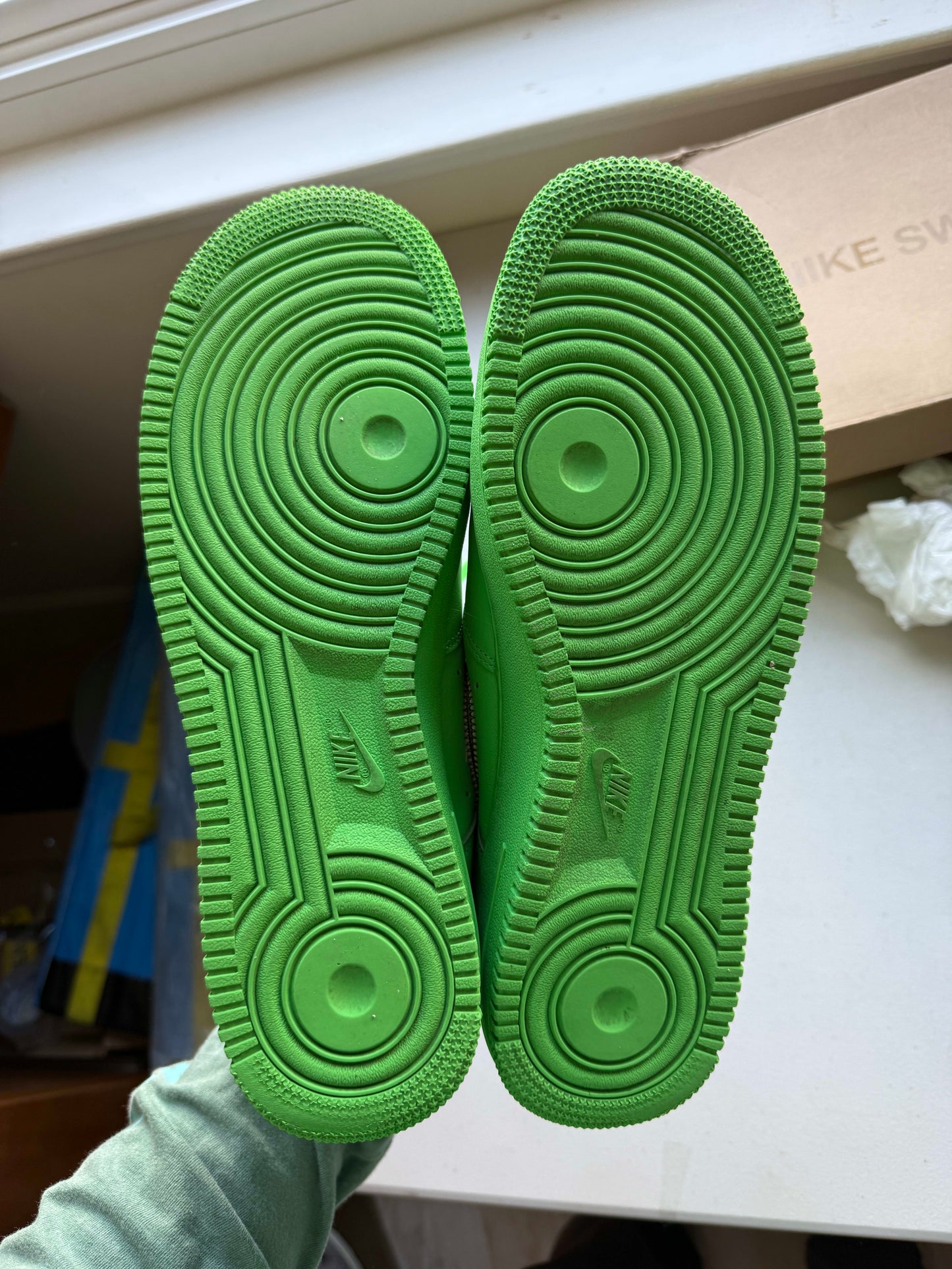 Size 11.5 Preowned Nike Air Force 1 Low Off-White Brooklyn