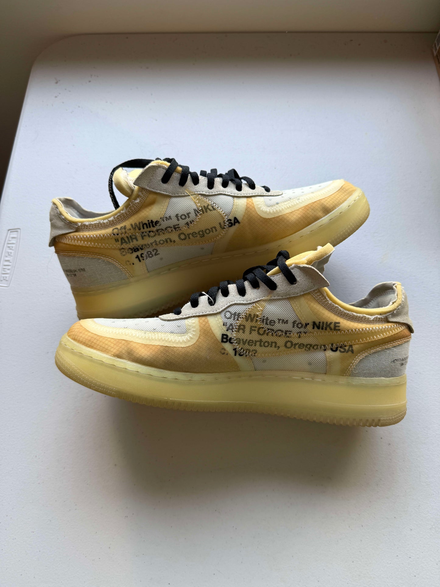 Size 10.5 Preowned Nike Air Force 1 Low Off-White