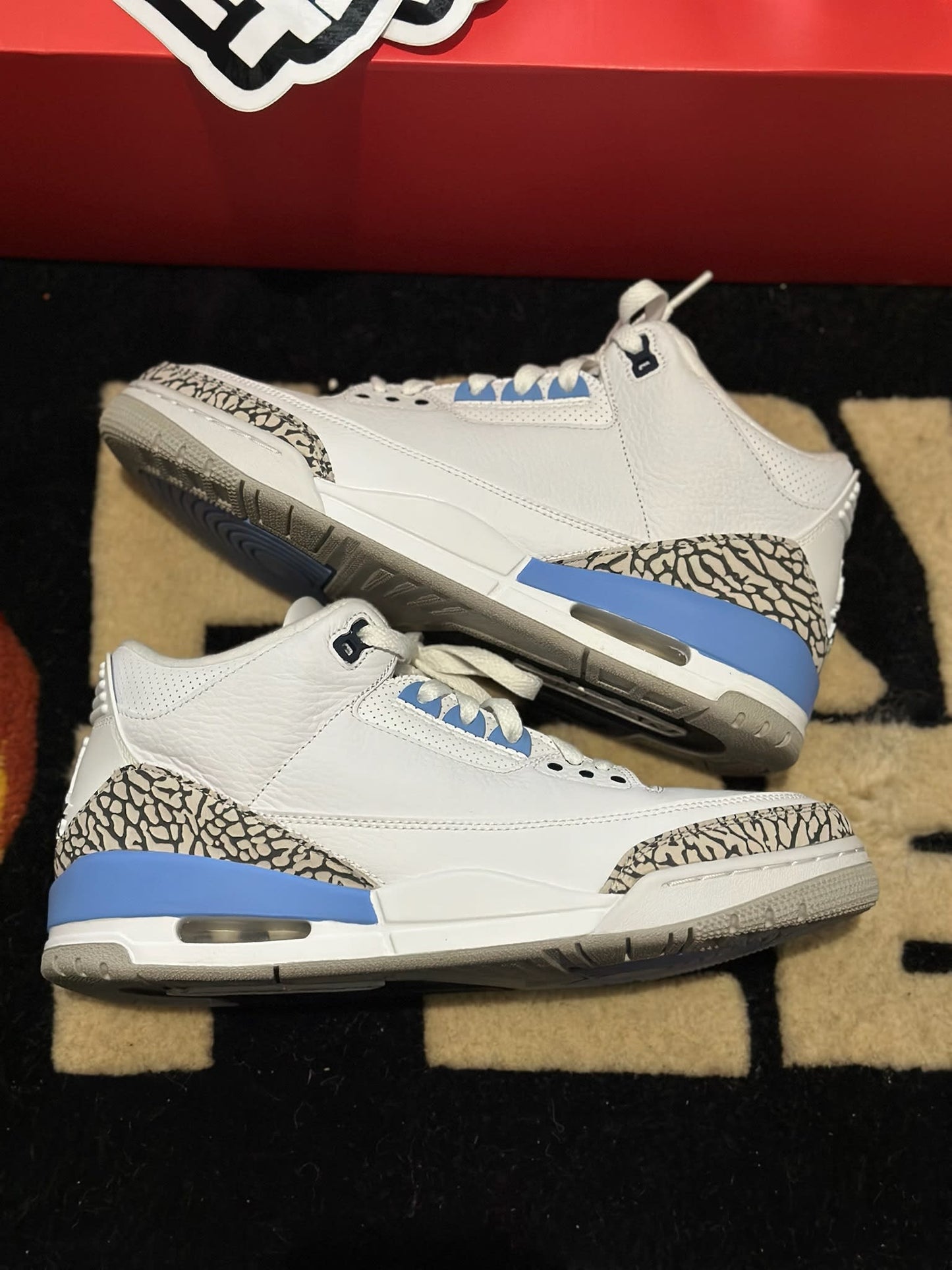 Size 10 Tried on Jordan 3 Retro UNC (2020)