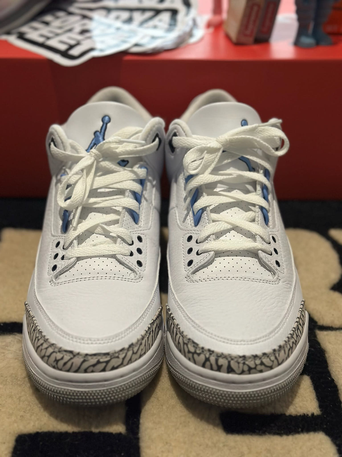 Size 10 Tried on Jordan 3 Retro UNC (2020)