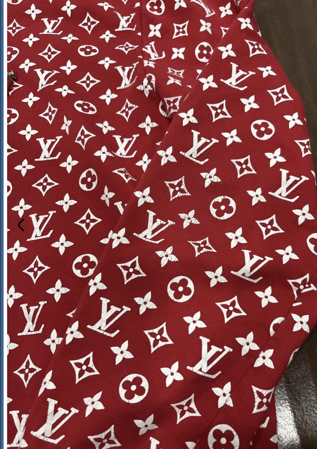 Supreme x Louis Vuitton Box Logo Hoodie Red