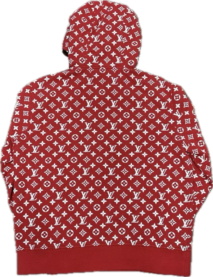 Supreme x Louis Vuitton Box Logo Hoodie Red