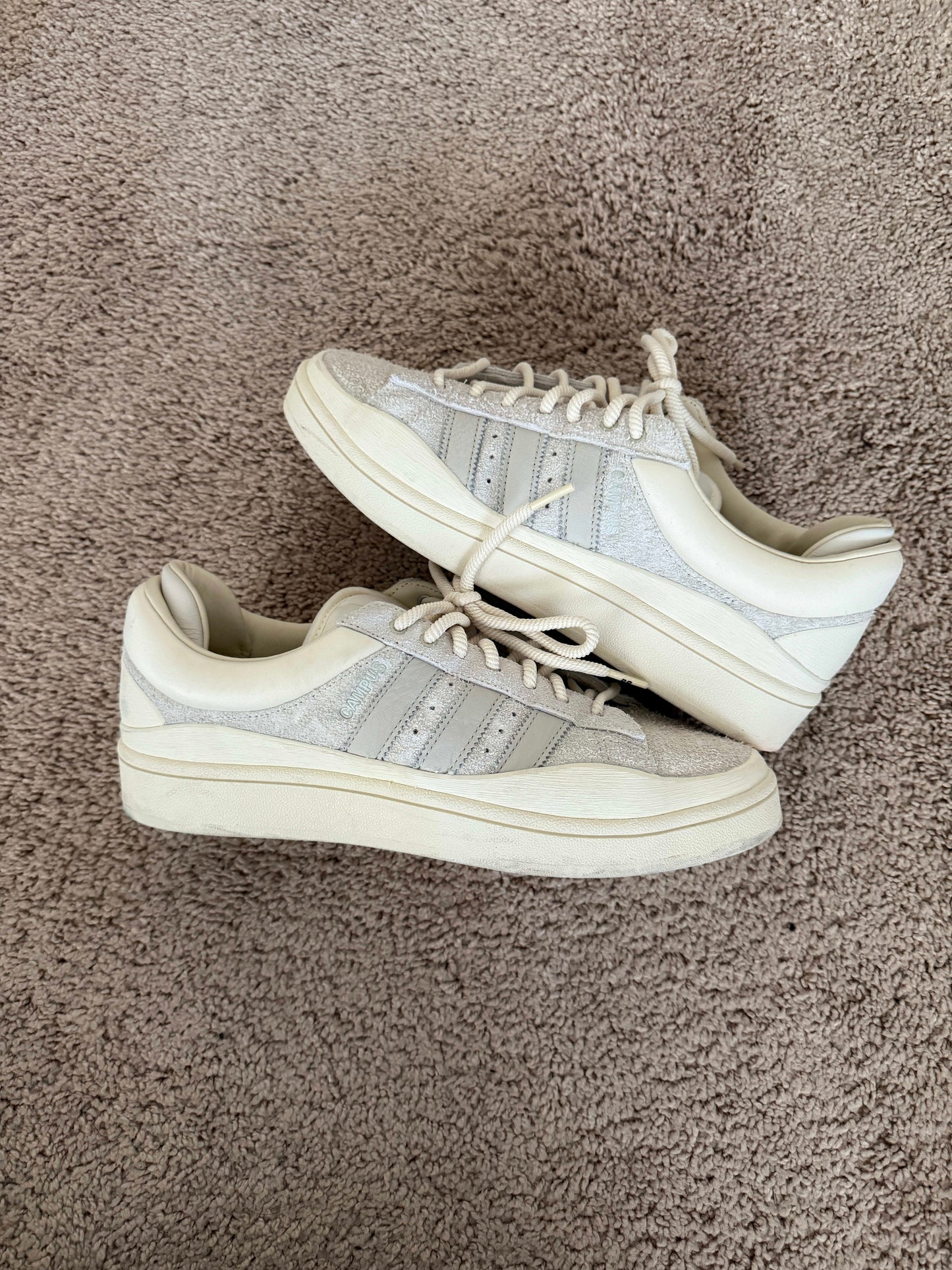 Size 9 Preowned adidas Campus Light Bad Bunny Cream