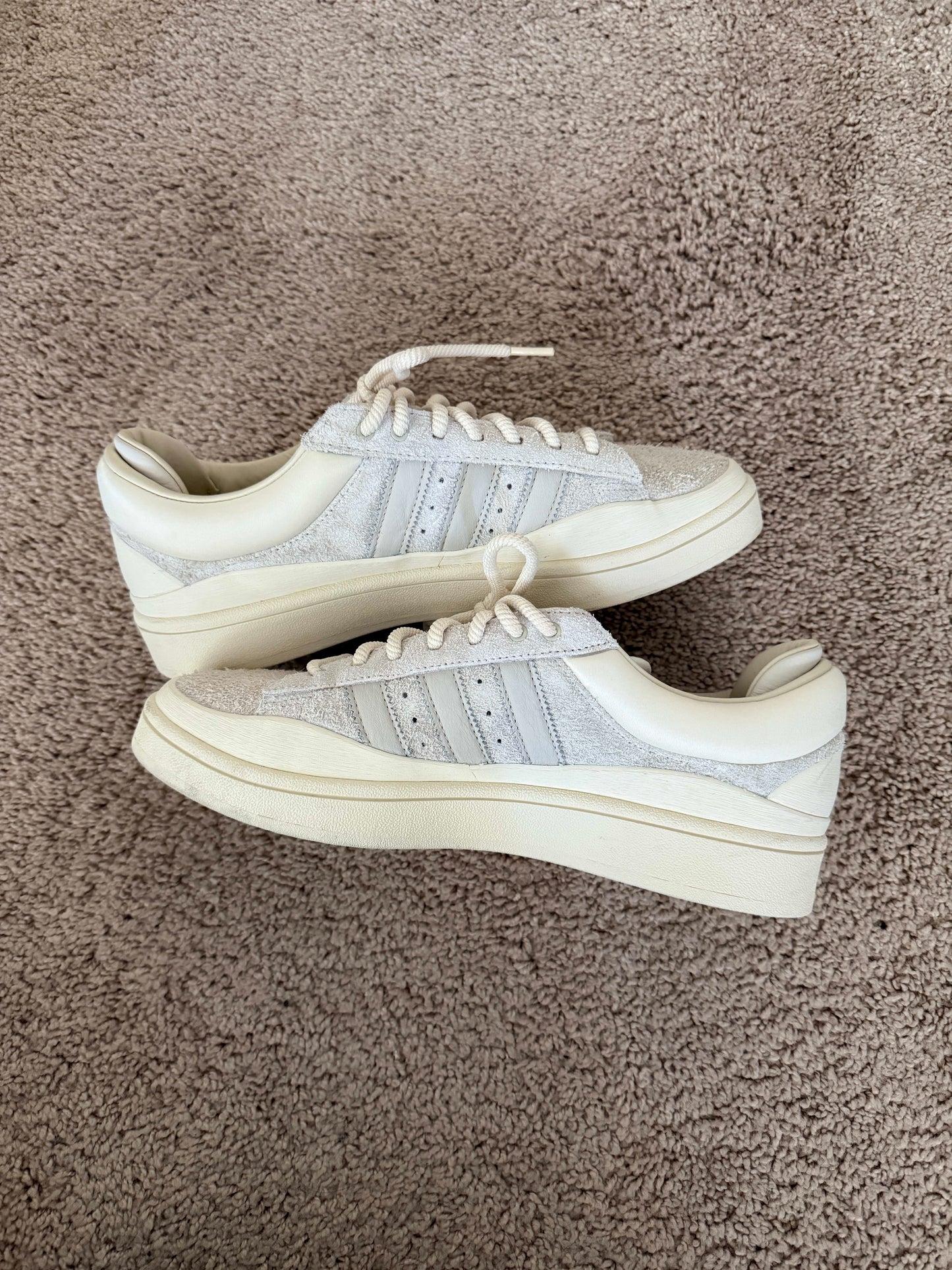 Size 9 Preowned adidas Campus Light Bad Bunny Cream
