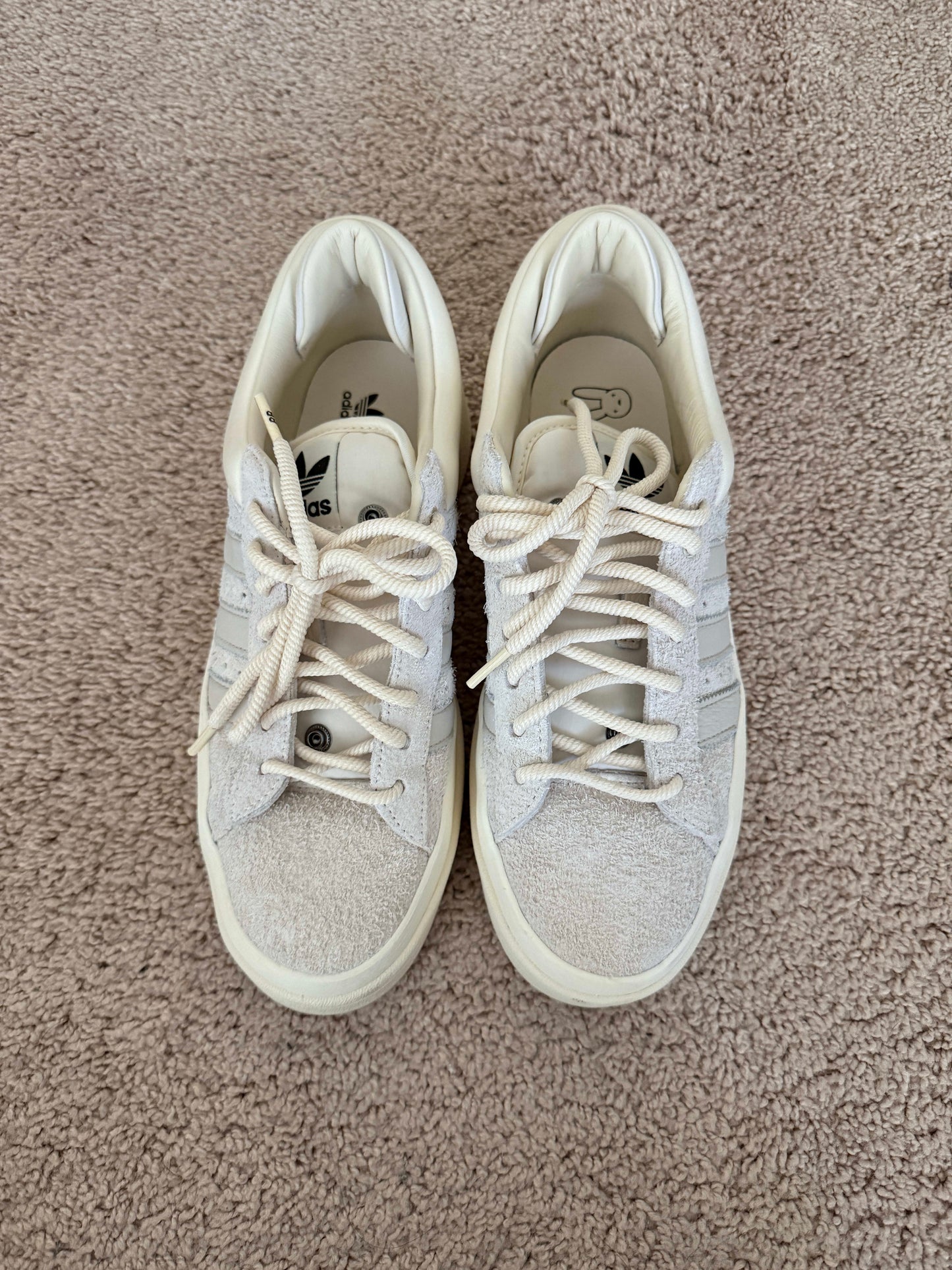 Size 9 Preowned adidas Campus Light Bad Bunny Cream
