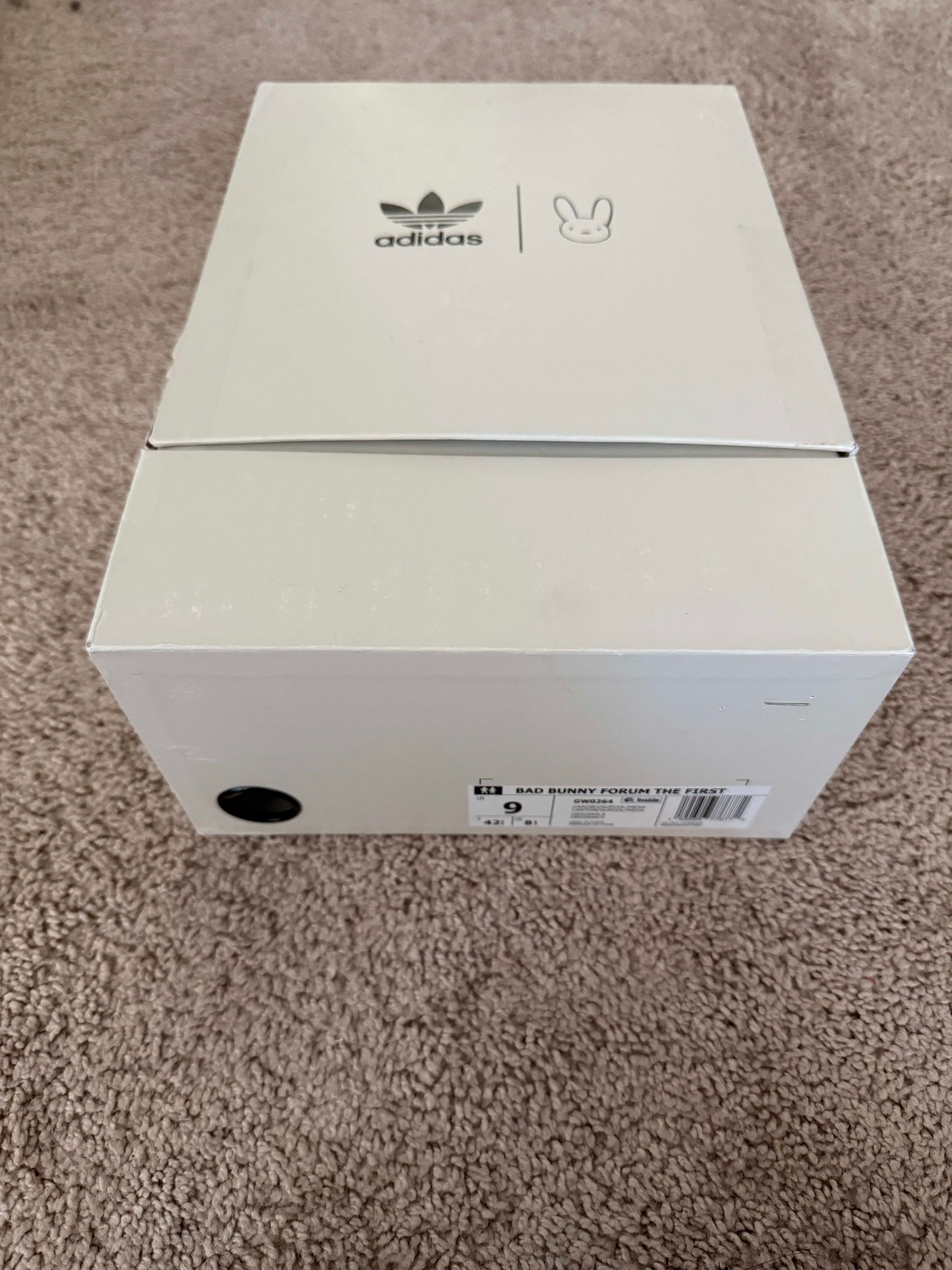 Size 9 Preowned adidas Forum Low Bad Bunny