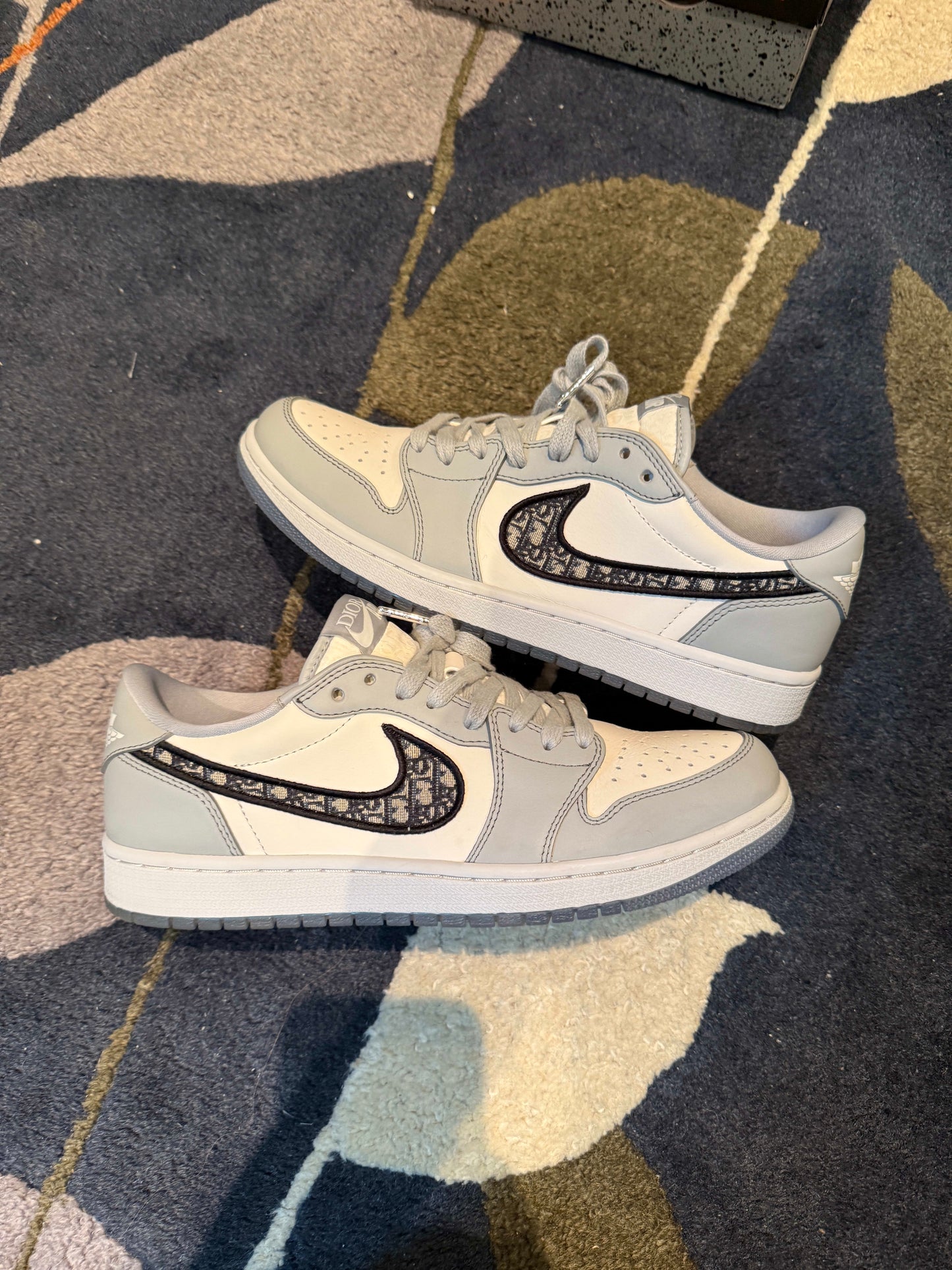 Size 9 Preowned Jordan 1 Retro Low Dior