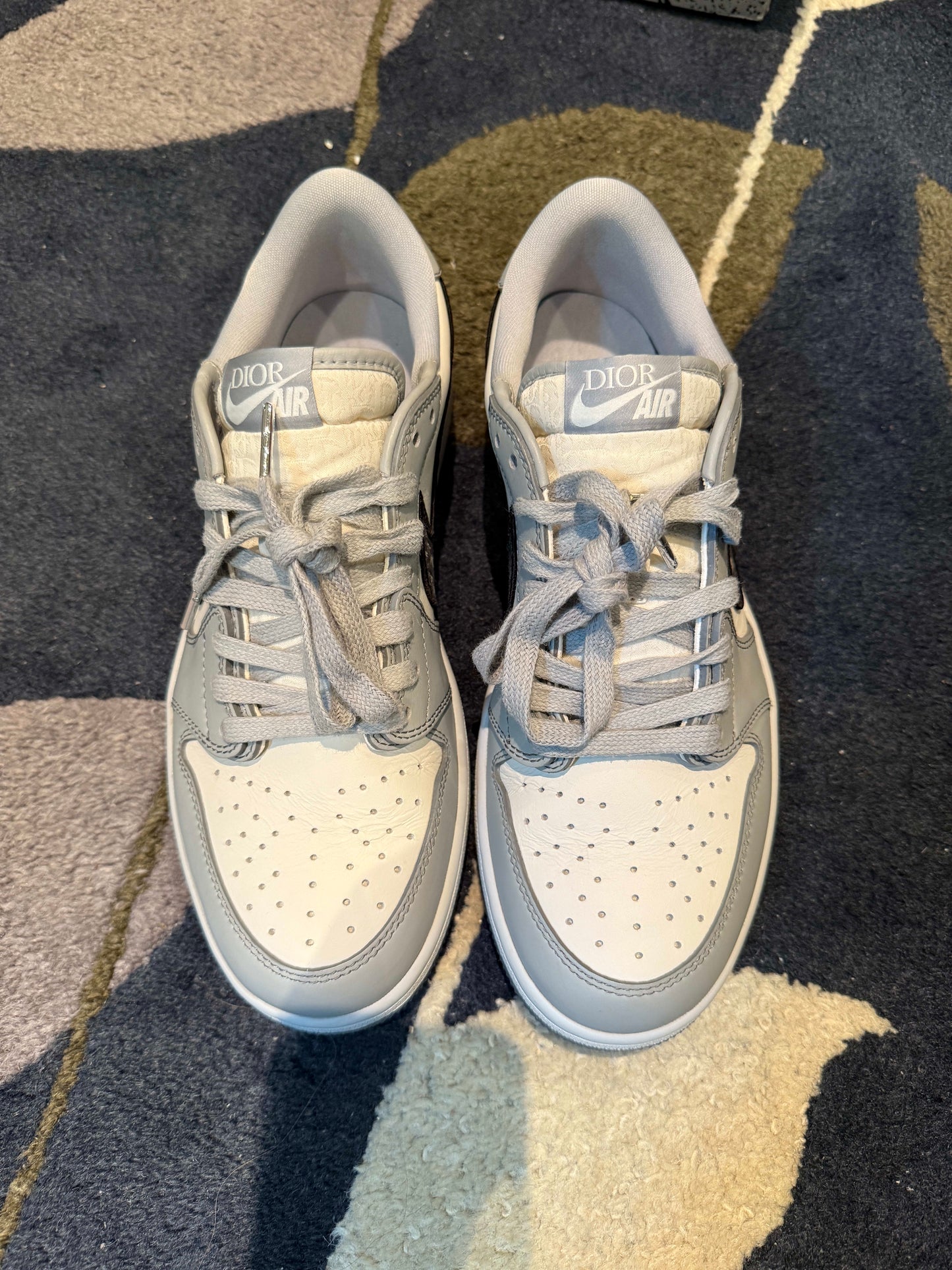 Size 9 Preowned Jordan 1 Retro Low Dior