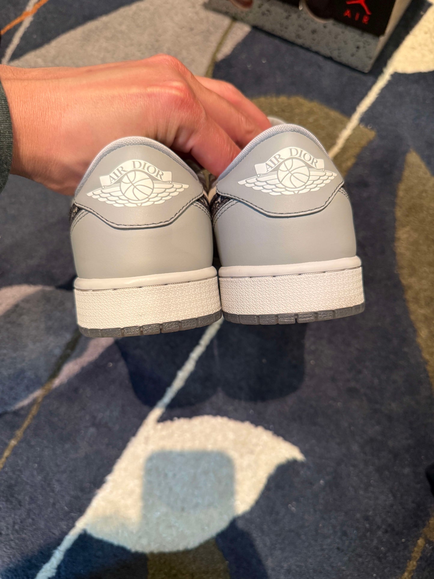 Size 9 Preowned Jordan 1 Retro Low Dior