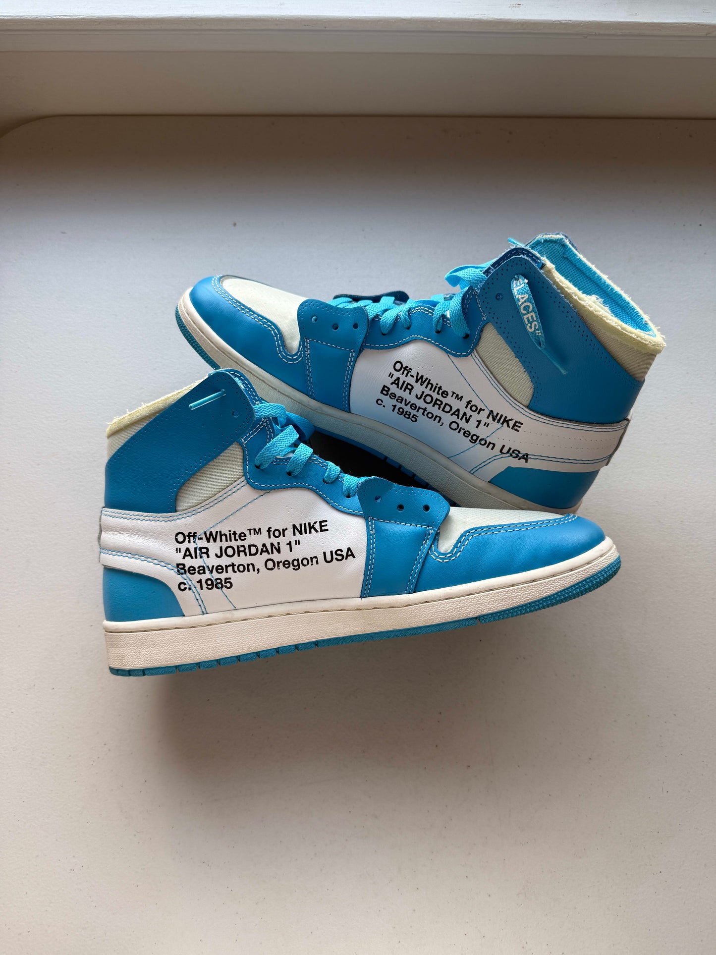 Size 12 VNDS Jordan 1 Retro High Off-White University Blue