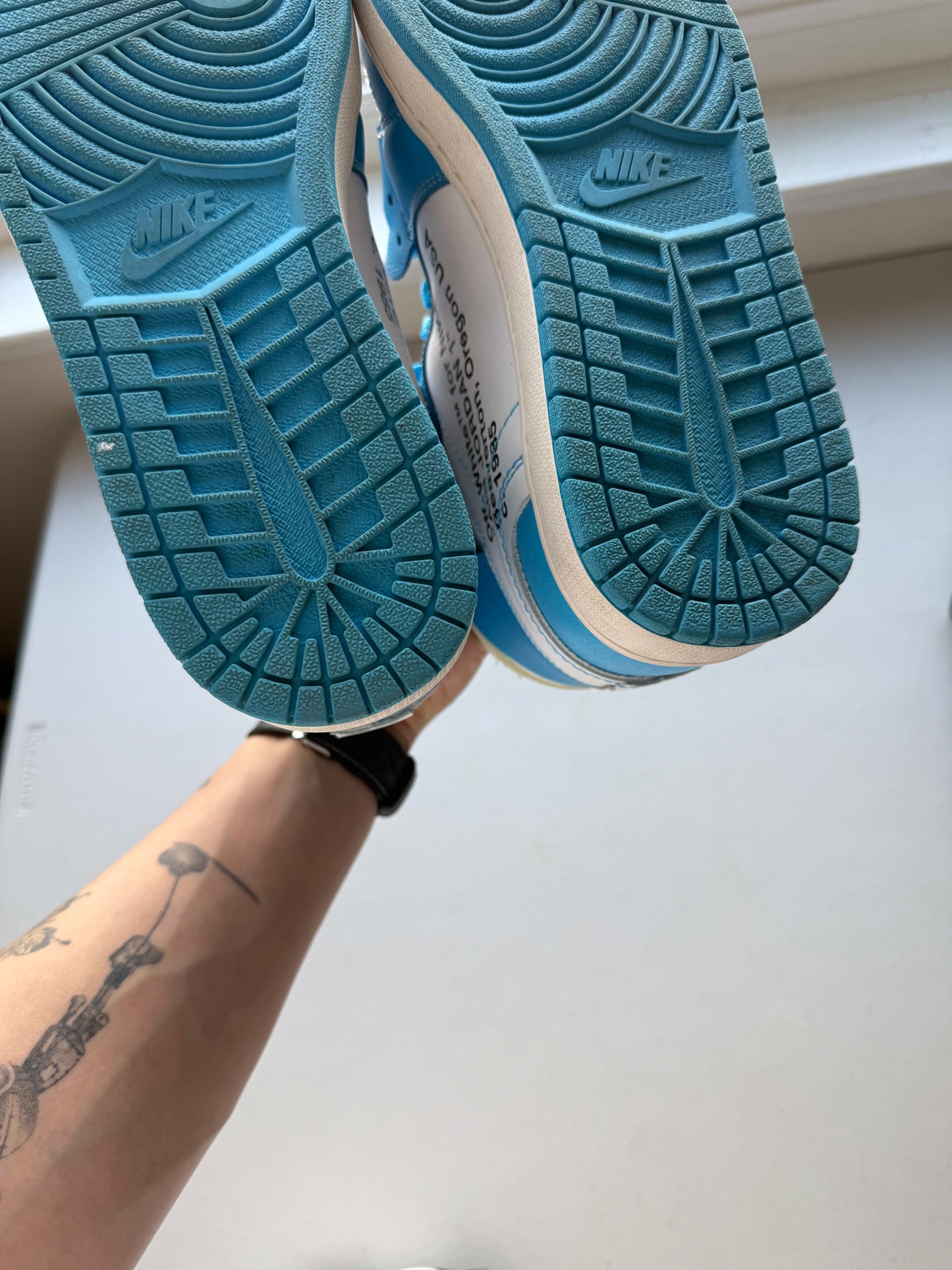 Size 12 VNDS Jordan 1 Retro High Off-White University Blue