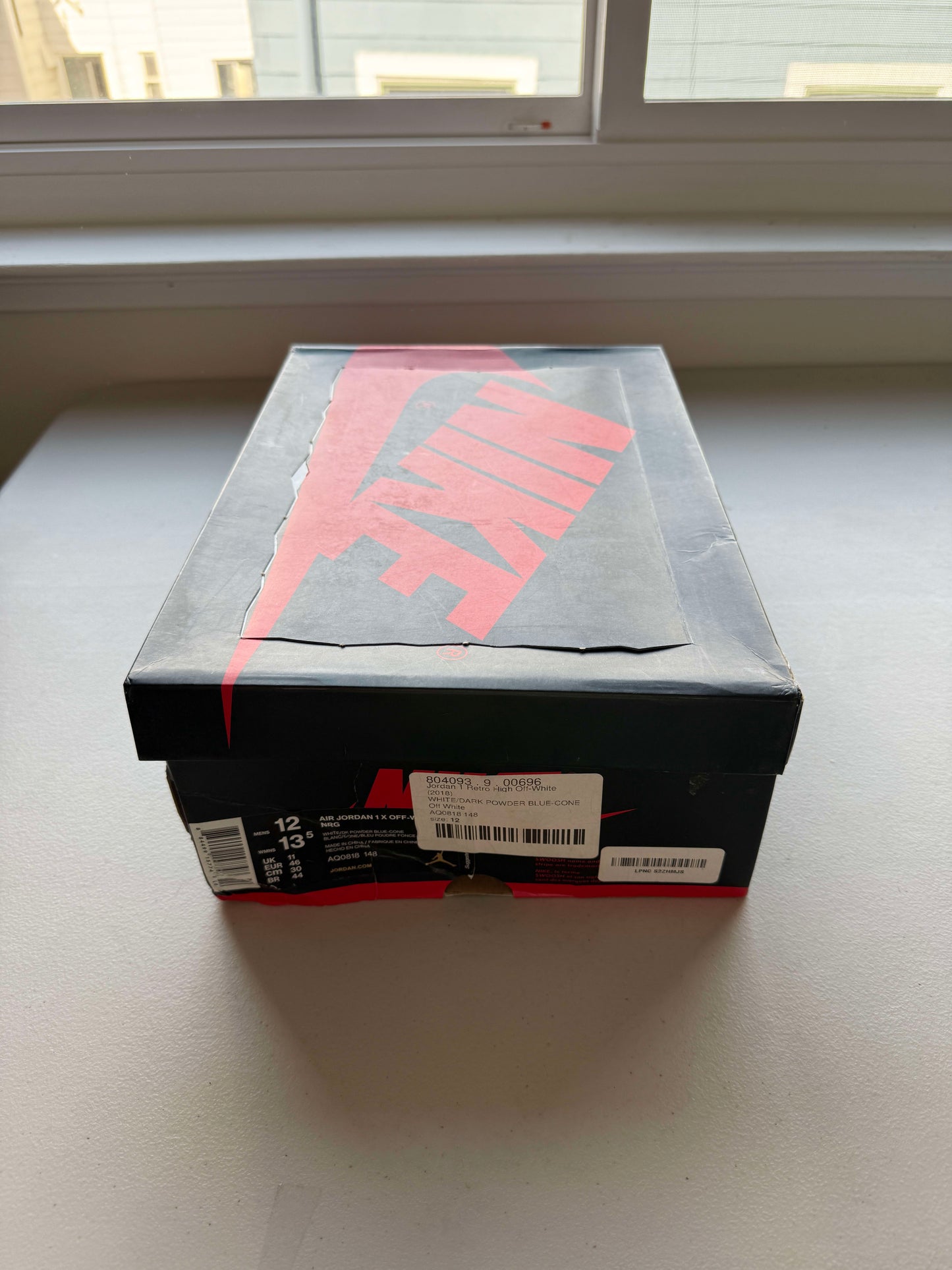 Size 12 VNDS Jordan 1 Retro High Off-White University Blue