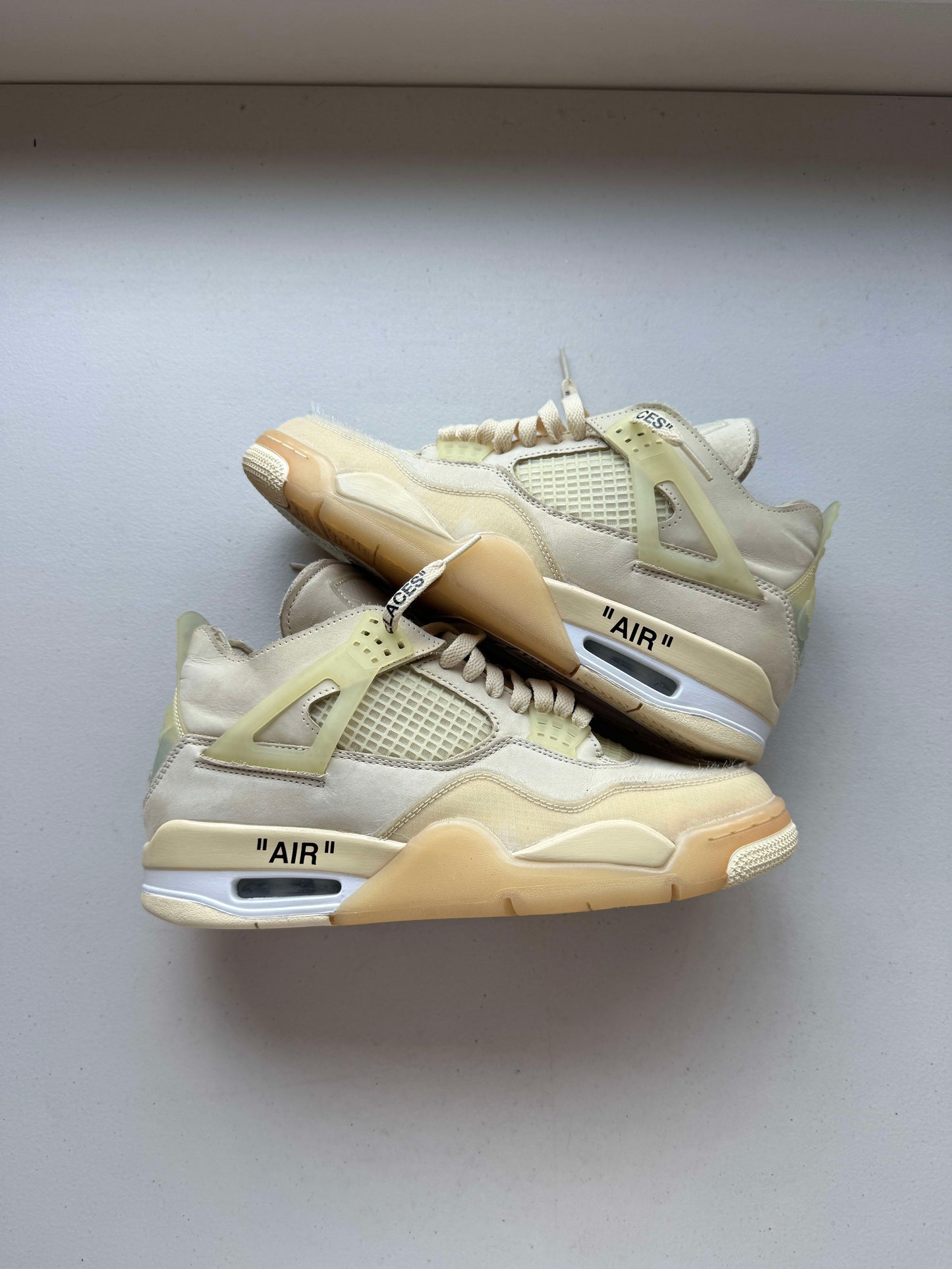 Size 10.5W VNDS Jordan 4 Retro Off-White Sail (Women's)