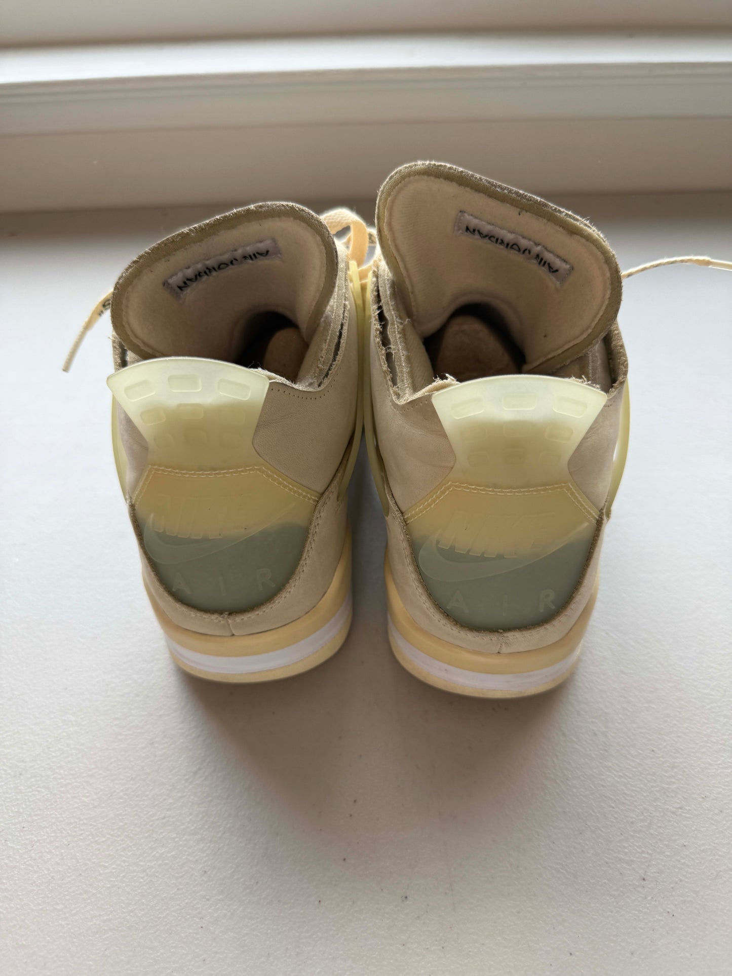 Size 10.5W VNDS Jordan 4 Retro Off-White Sail (Women's)