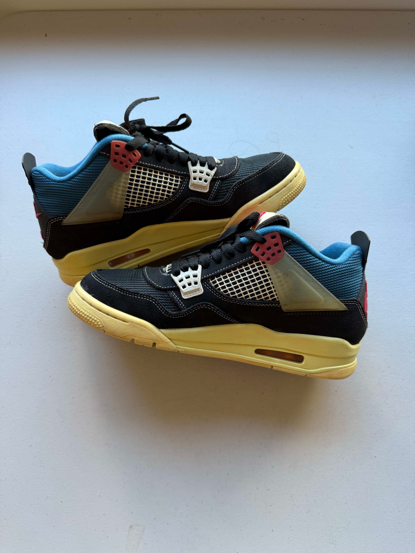 Size 9 Preowned Jordan 4 Retro Union Off Noir