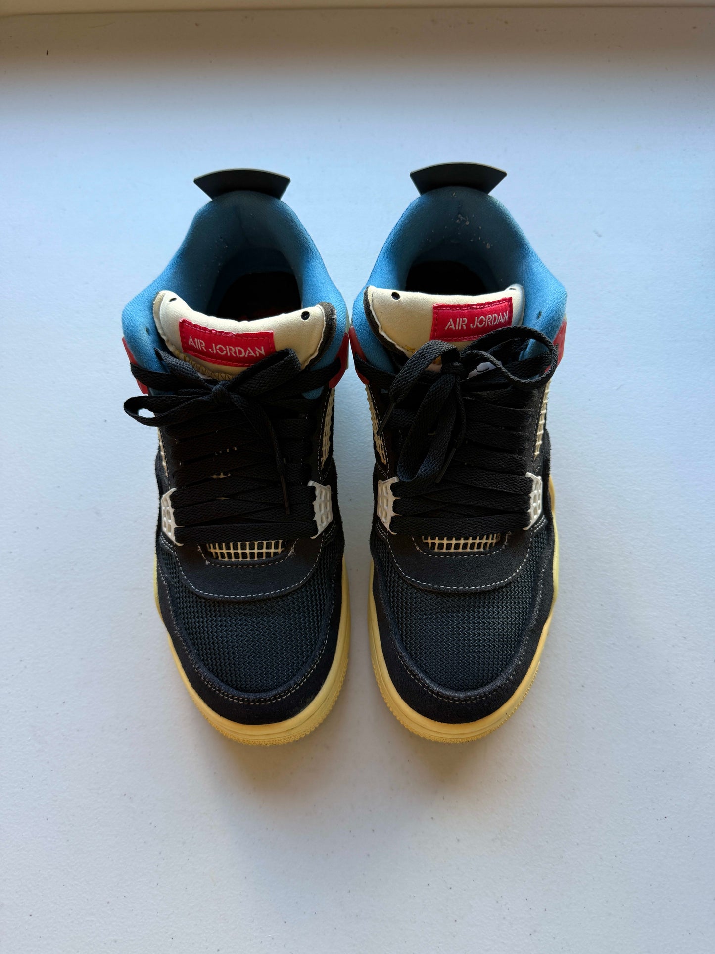 Size 9 Preowned Jordan 4 Retro Union Off Noir