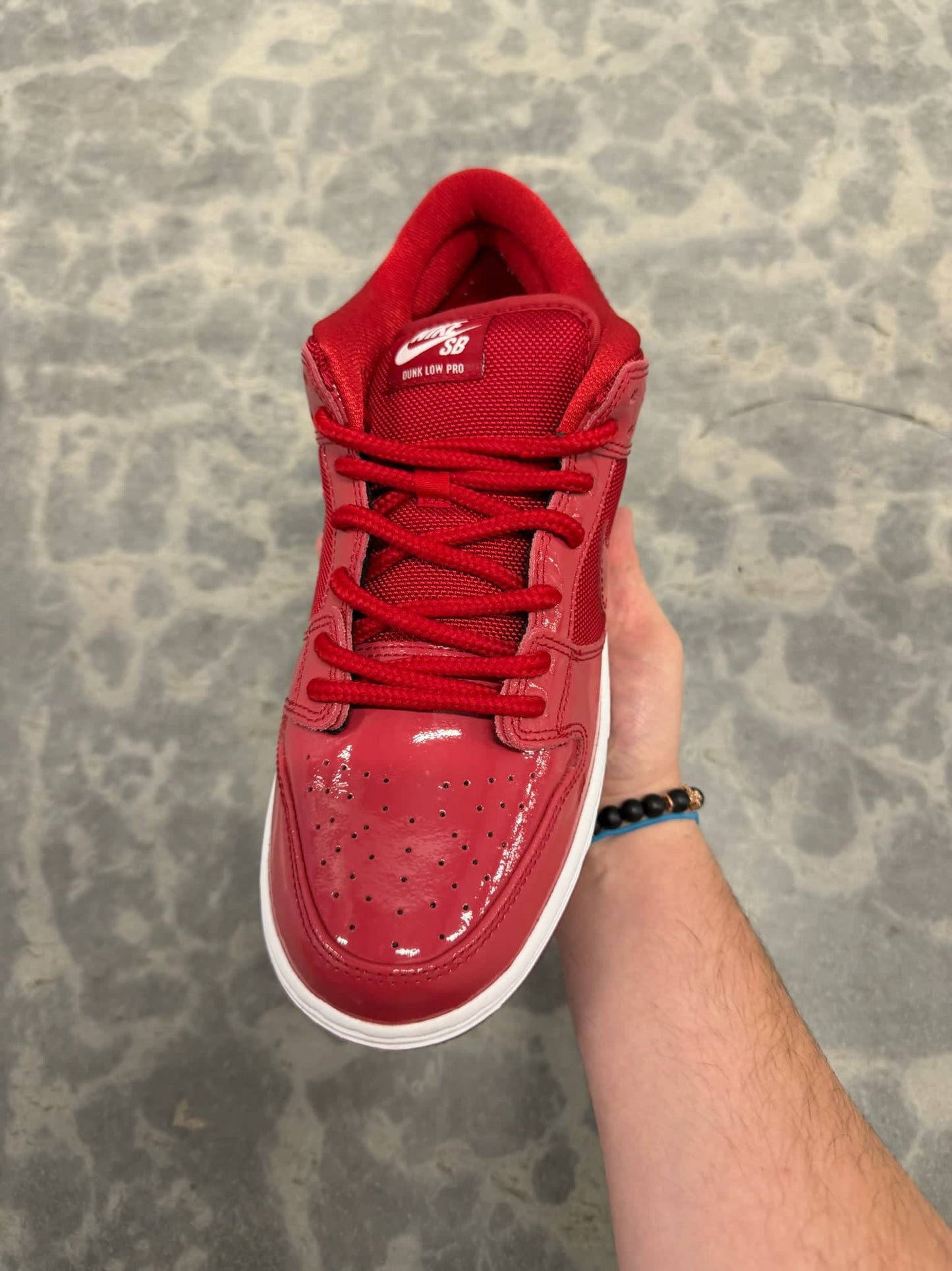 HY2923 Nike SB Dunk Low Red Patent Leather