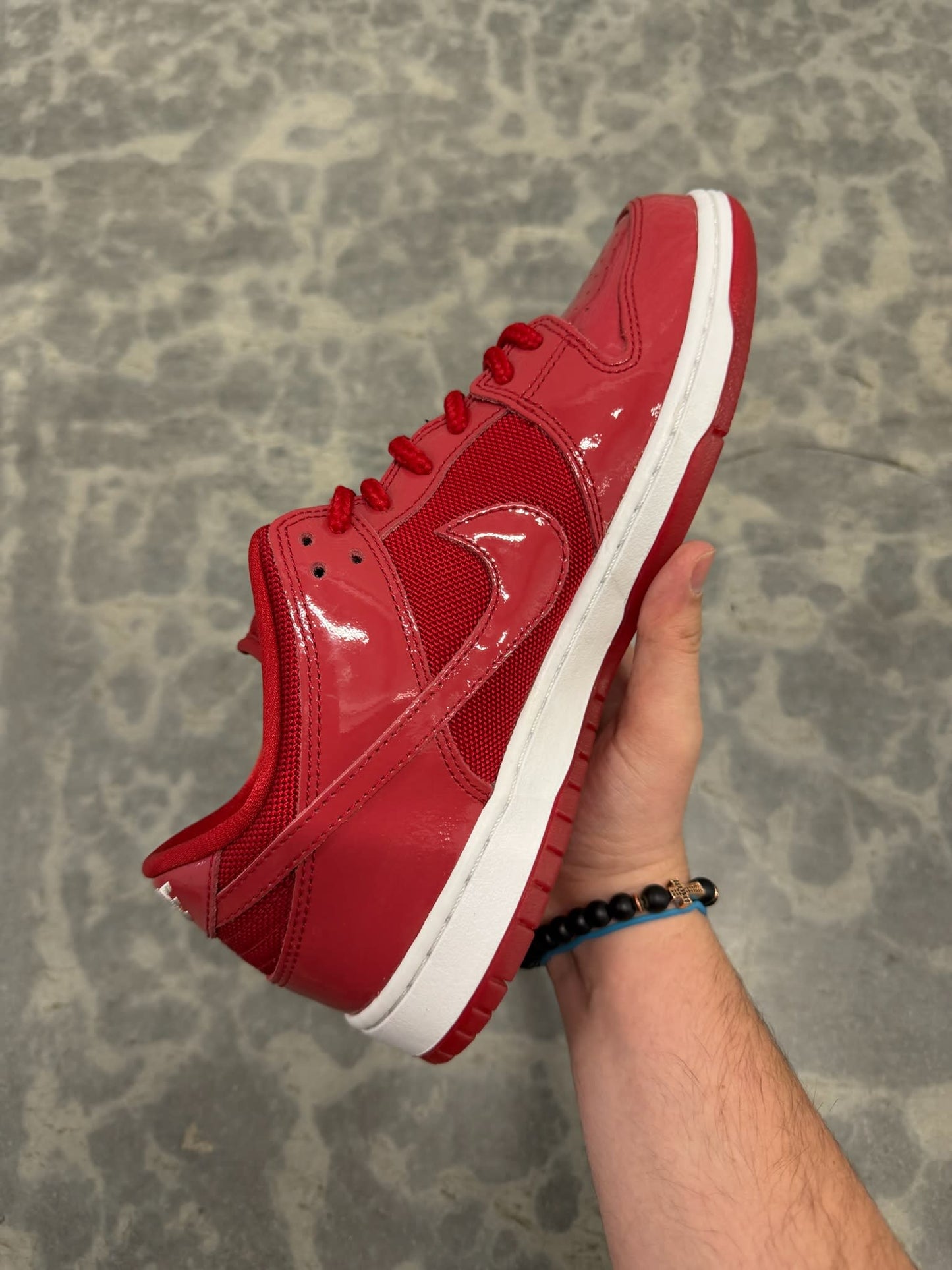 HY2923 Nike SB Dunk Low Red Patent Leather