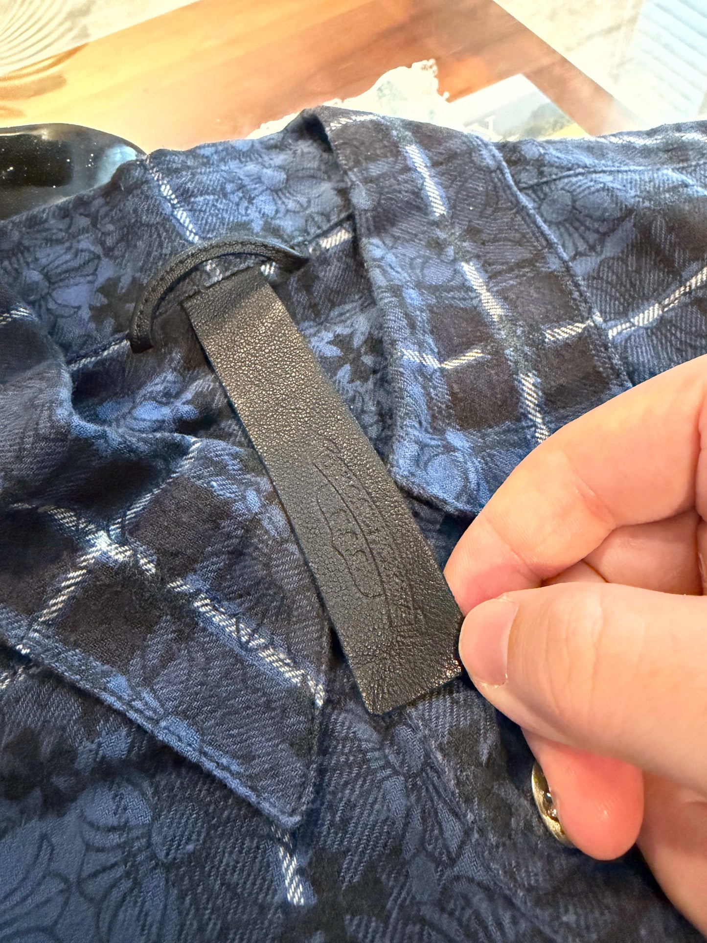 Chrome Hearts Loose Ends Cross Patch Flannel Shirt