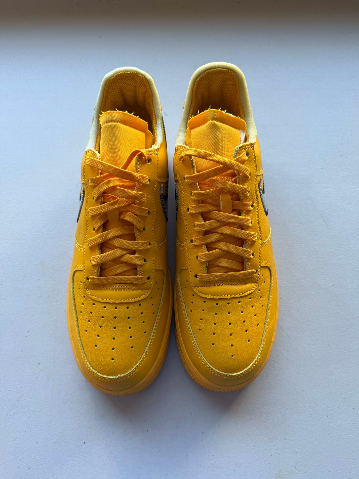 Size 11 VNDS Nike Air Force 1 Low Off-White ICA University Gold