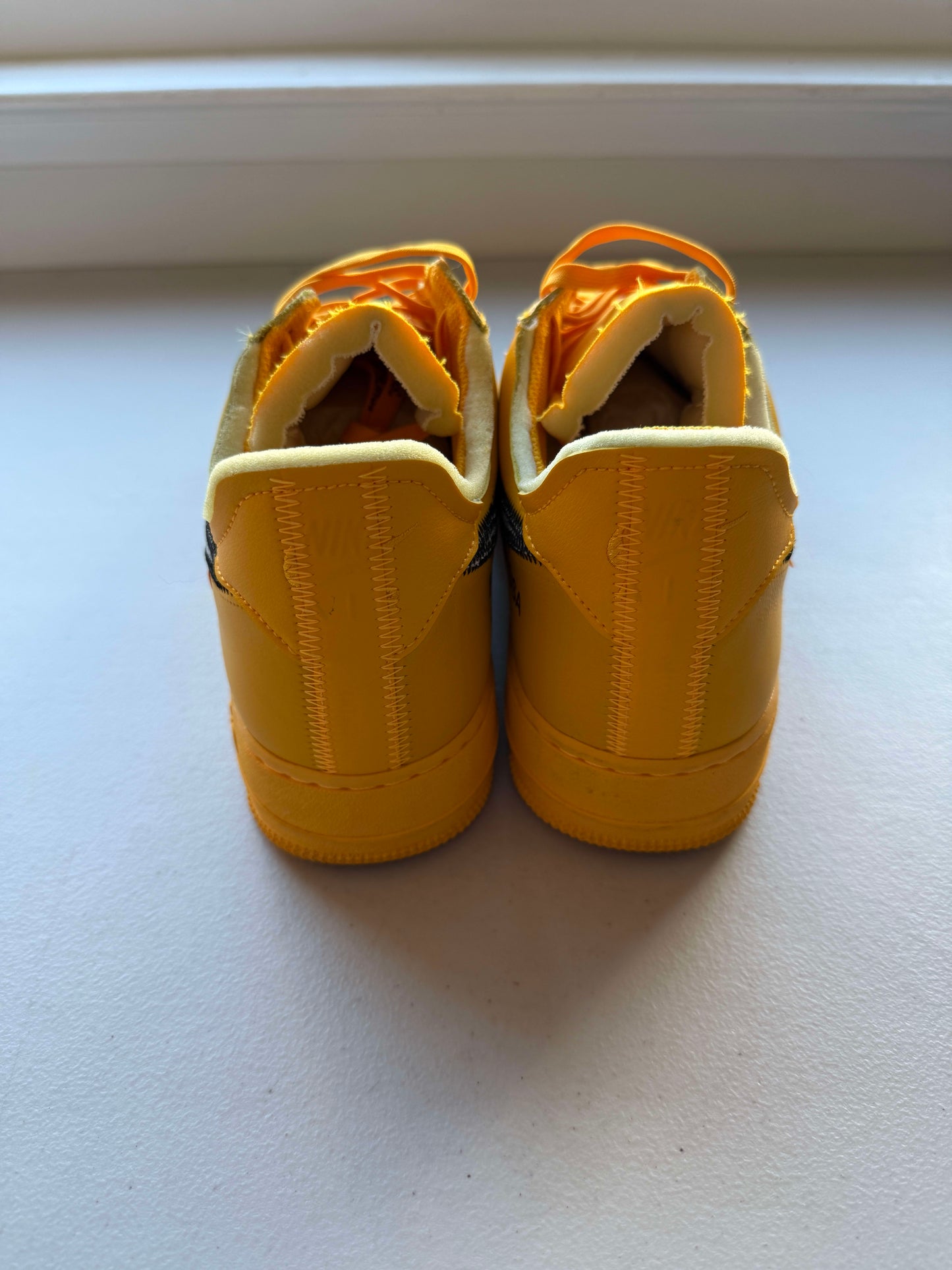Size 11 VNDS Nike Air Force 1 Low Off-White ICA University Gold