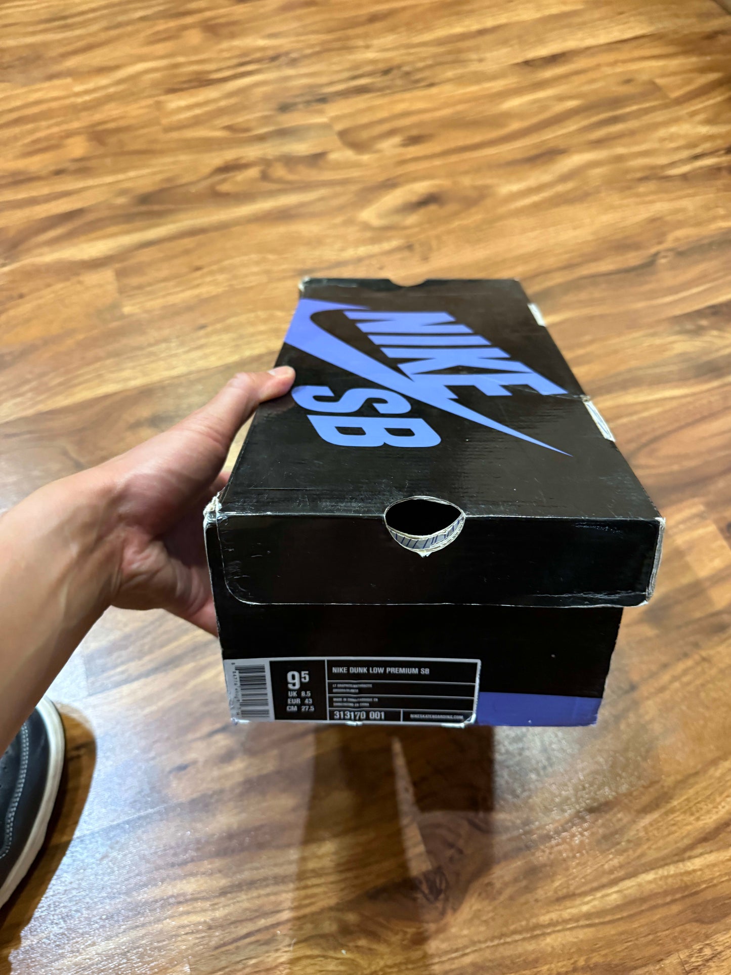 Size 9.5 Preowned Nike SB Dunk Low Lunar Eclipse (East)