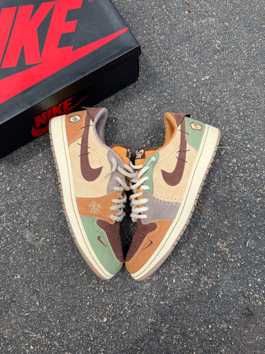 Size 11.5 PADS Jordan 1 Retro Low OG Zion Williamson Voodoo