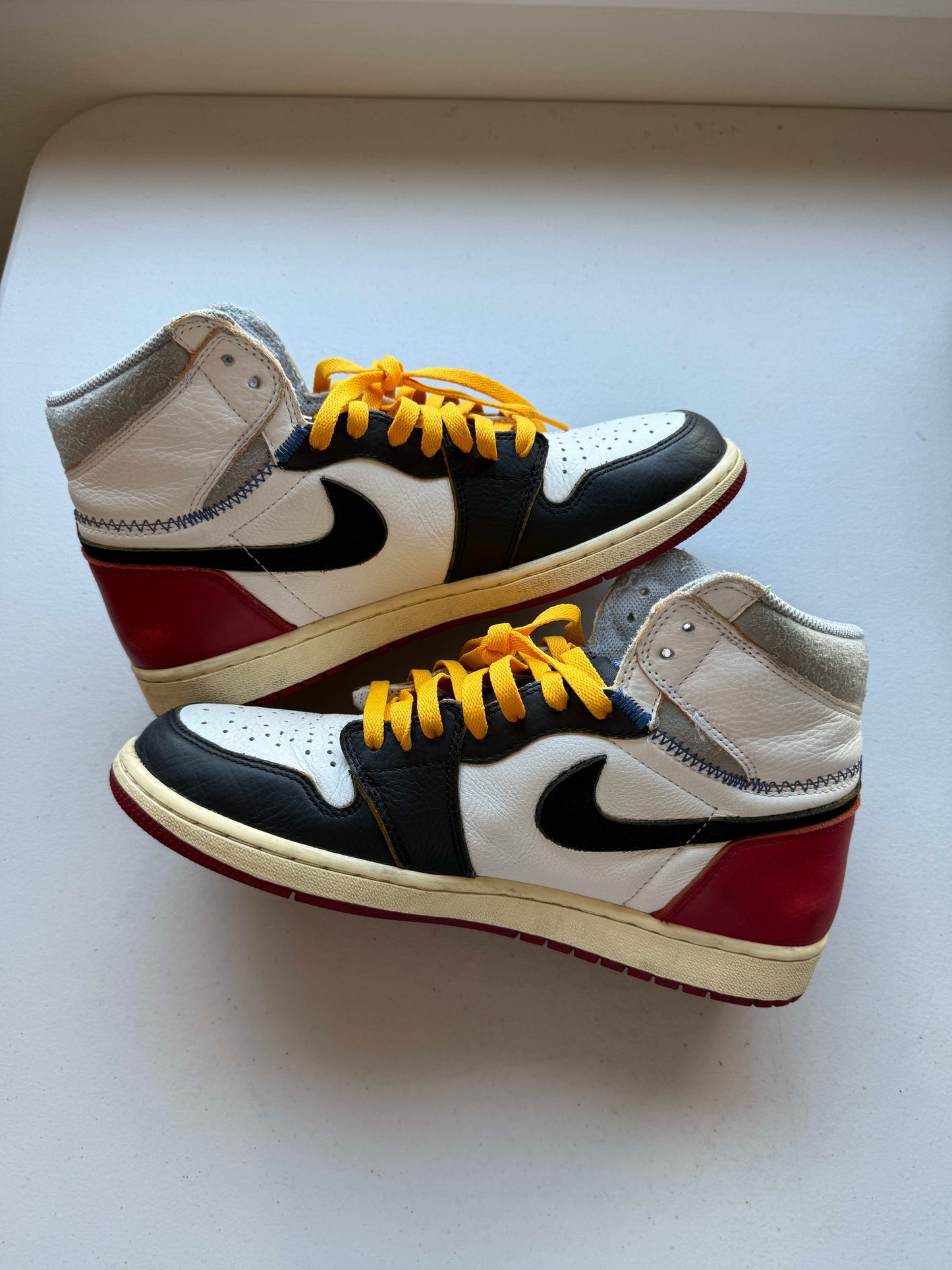 Size 10.5 Preowned Jordan 1 Retro High Union Los Angeles Black Toe