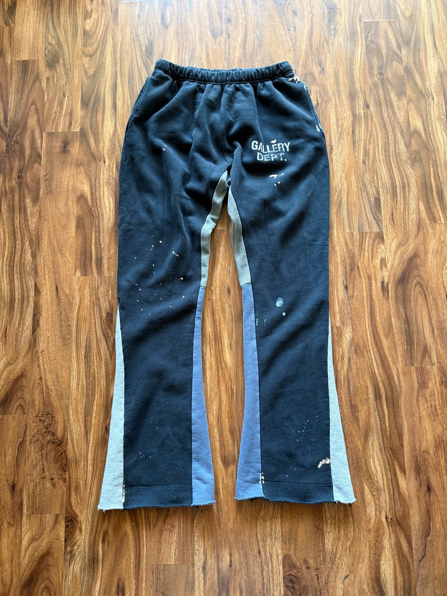 Gallery Dept. Painted Flare Sweat Pants Black