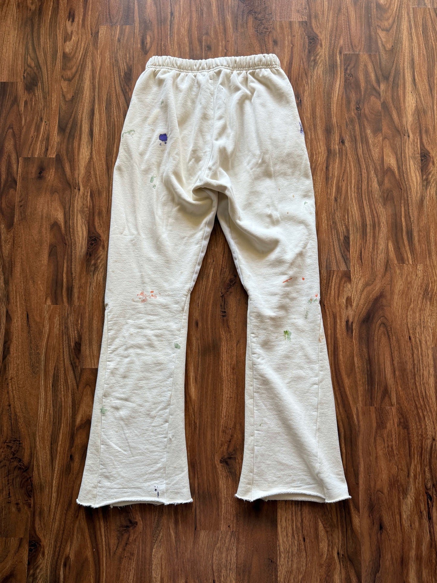 Gallery Dept. Painted Flare Sweat Pants Antique White
