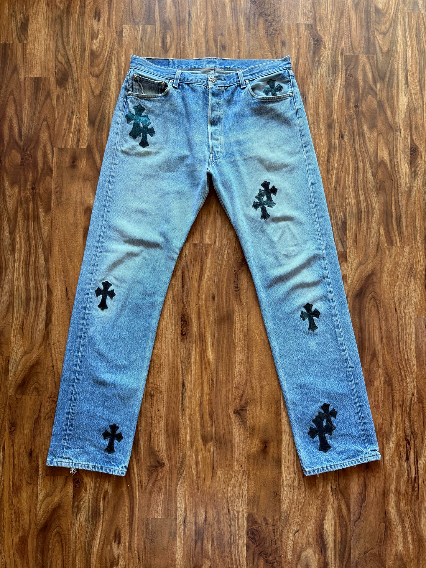 Chrome Hearts Galaxy Patch Denim Jeans
