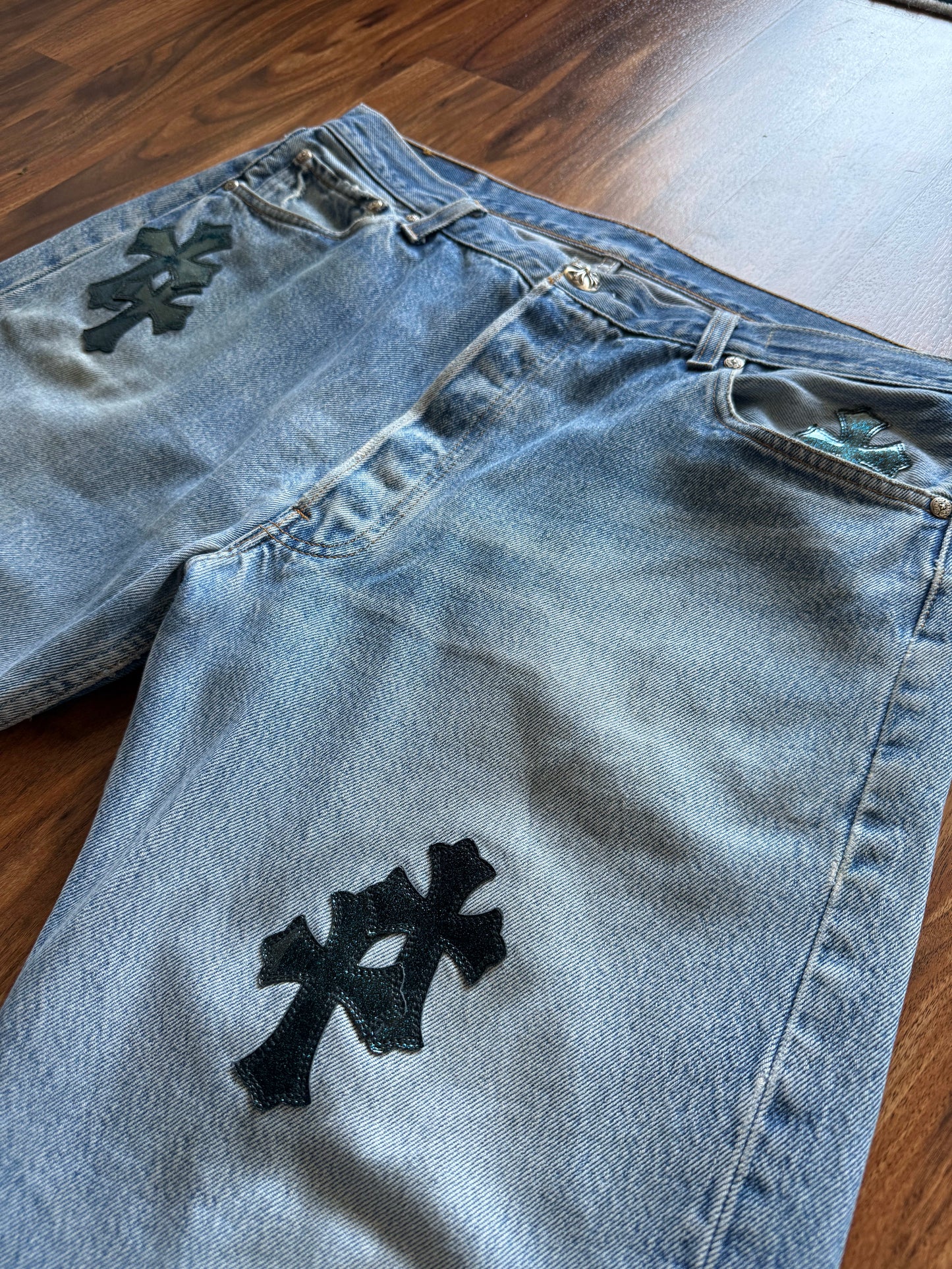 Chrome Hearts Galaxy Patch Denim Jeans