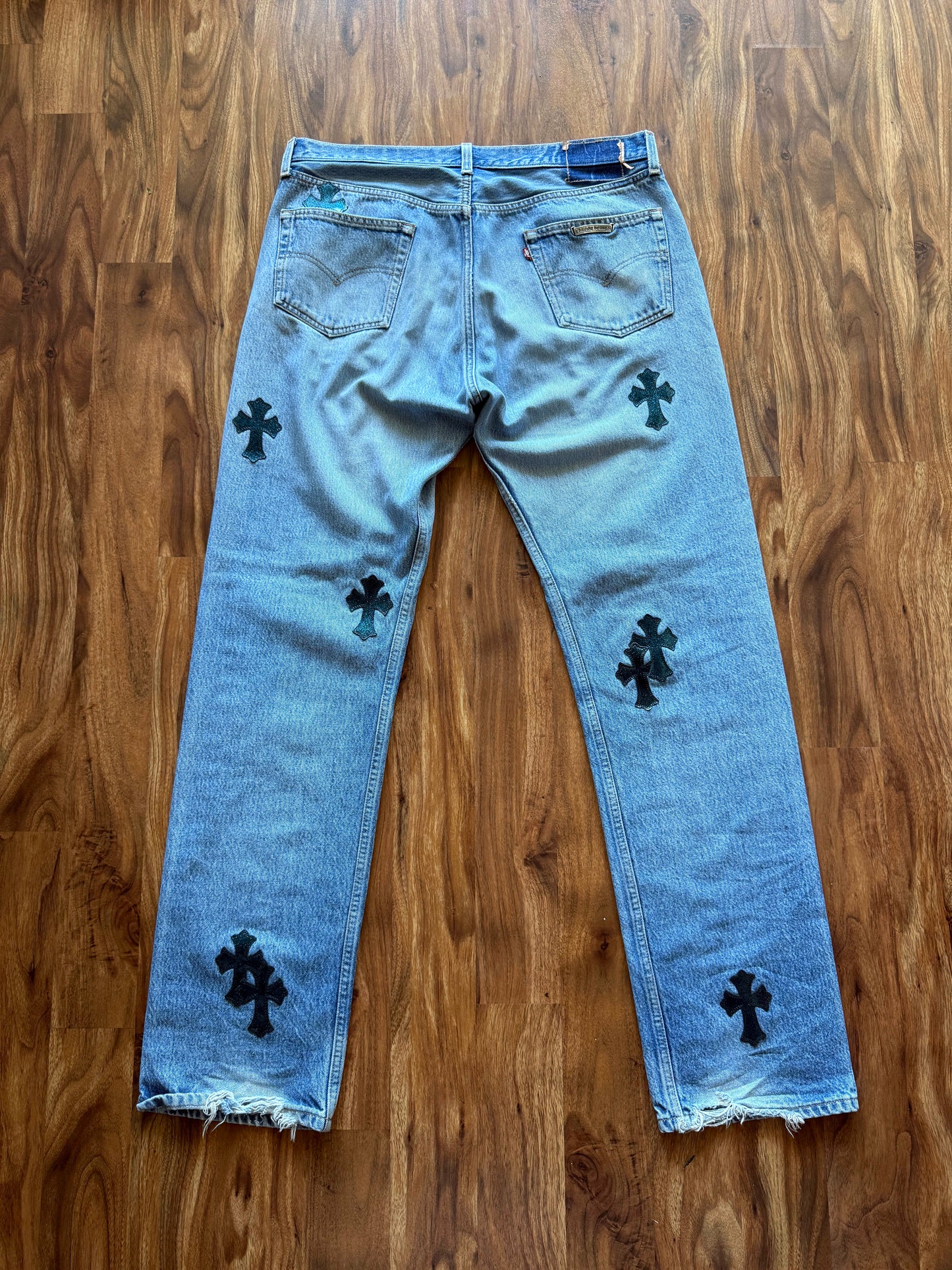 Chrome Hearts Galaxy Patch Denim Jeans