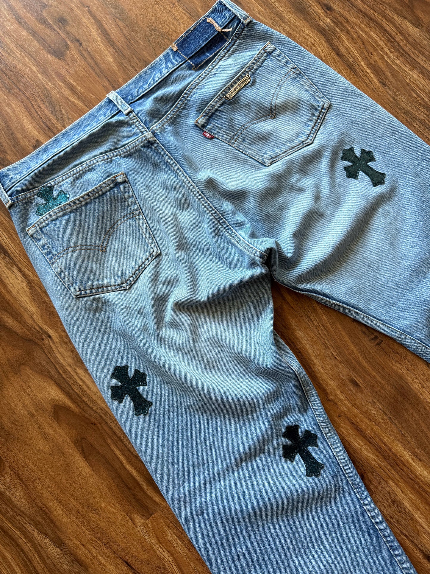 Chrome Hearts Galaxy Patch Denim Jeans