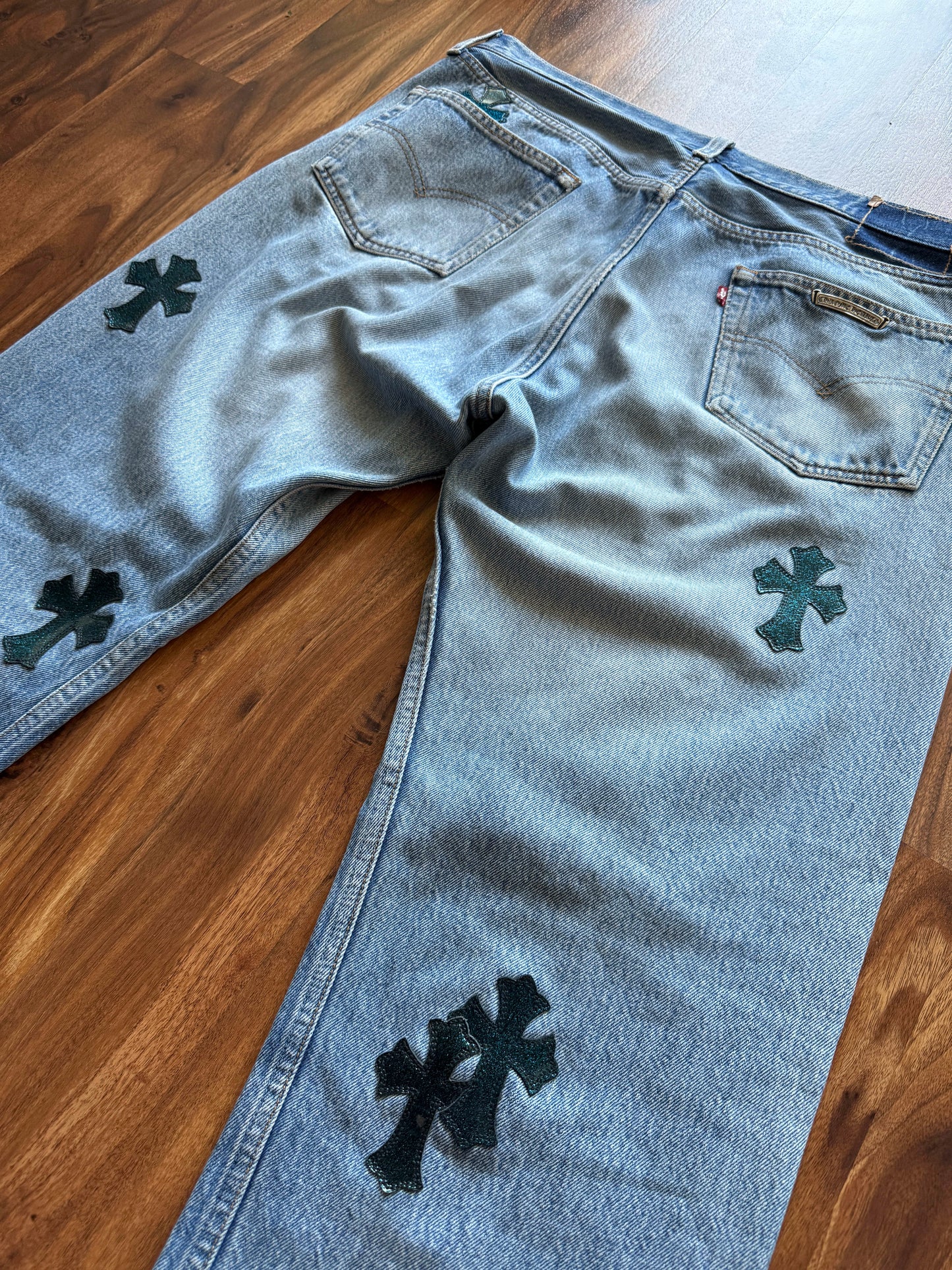 Chrome Hearts Galaxy Patch Denim Jeans