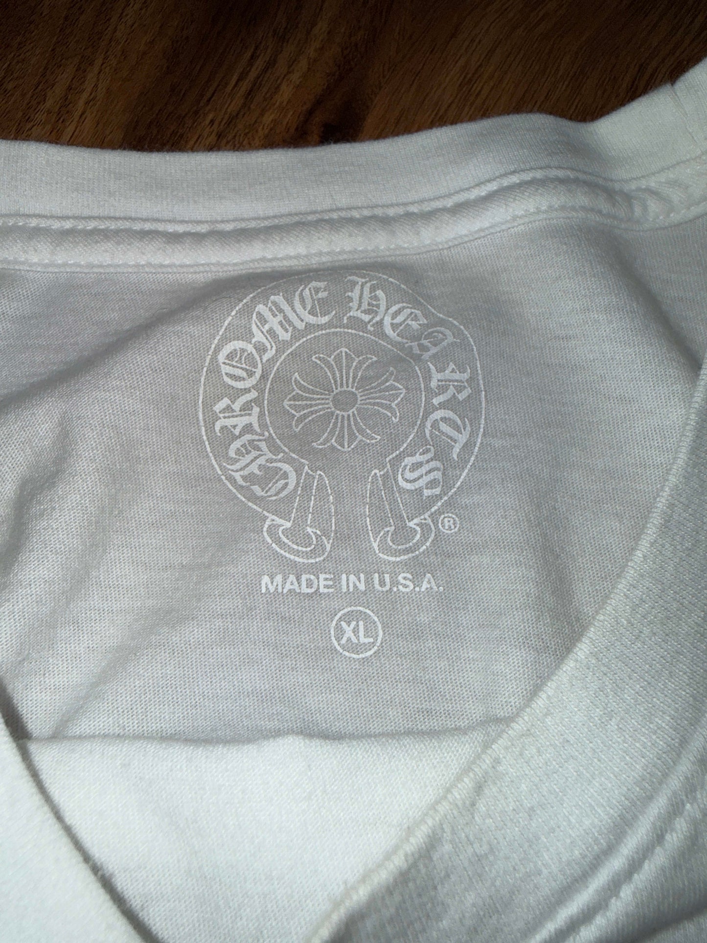 Chrome Hearts Floral Horseshoe L/S T-shirt White