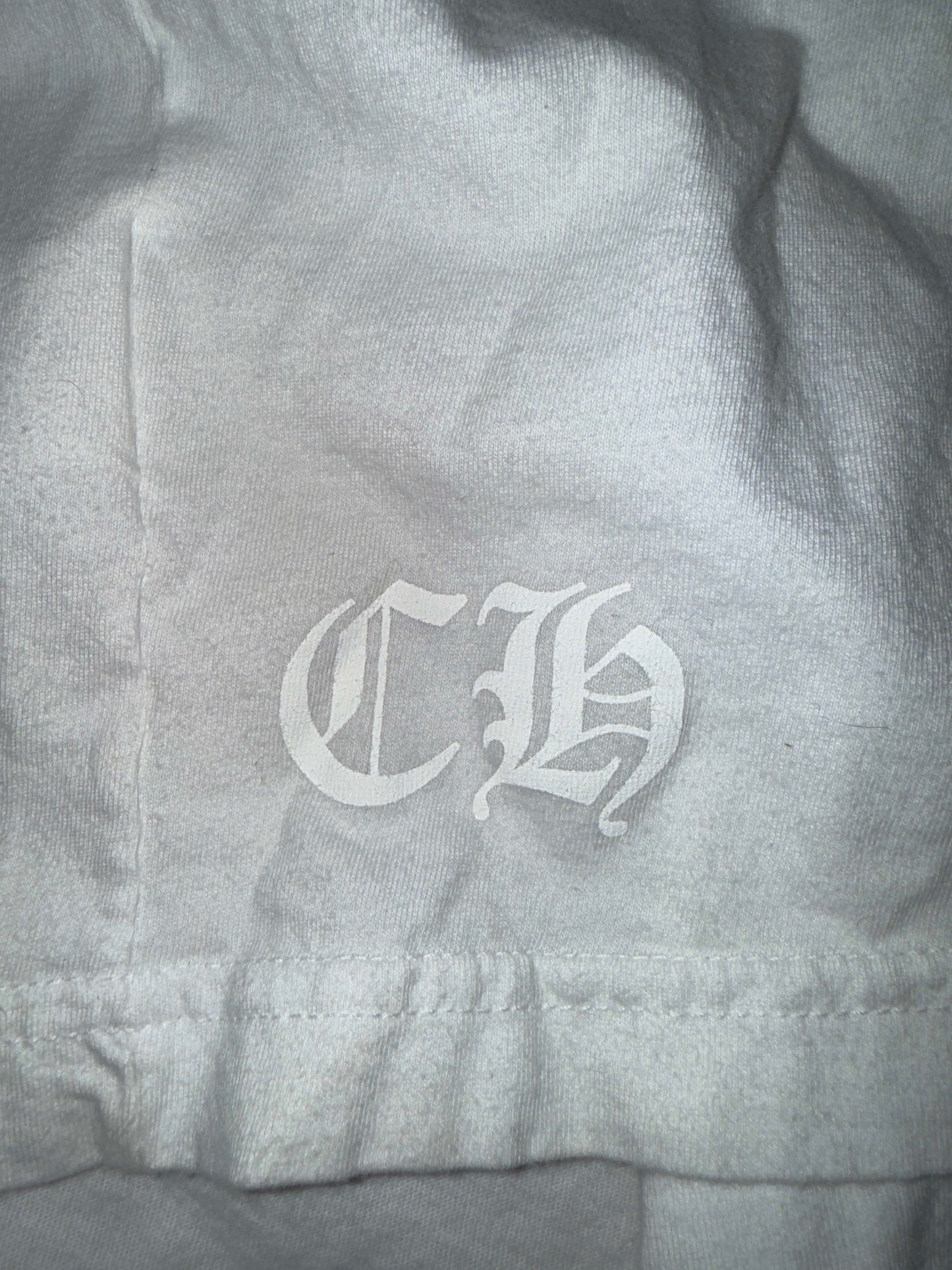 Chrome Hearts Floral Horseshoe L/S T-shirt White