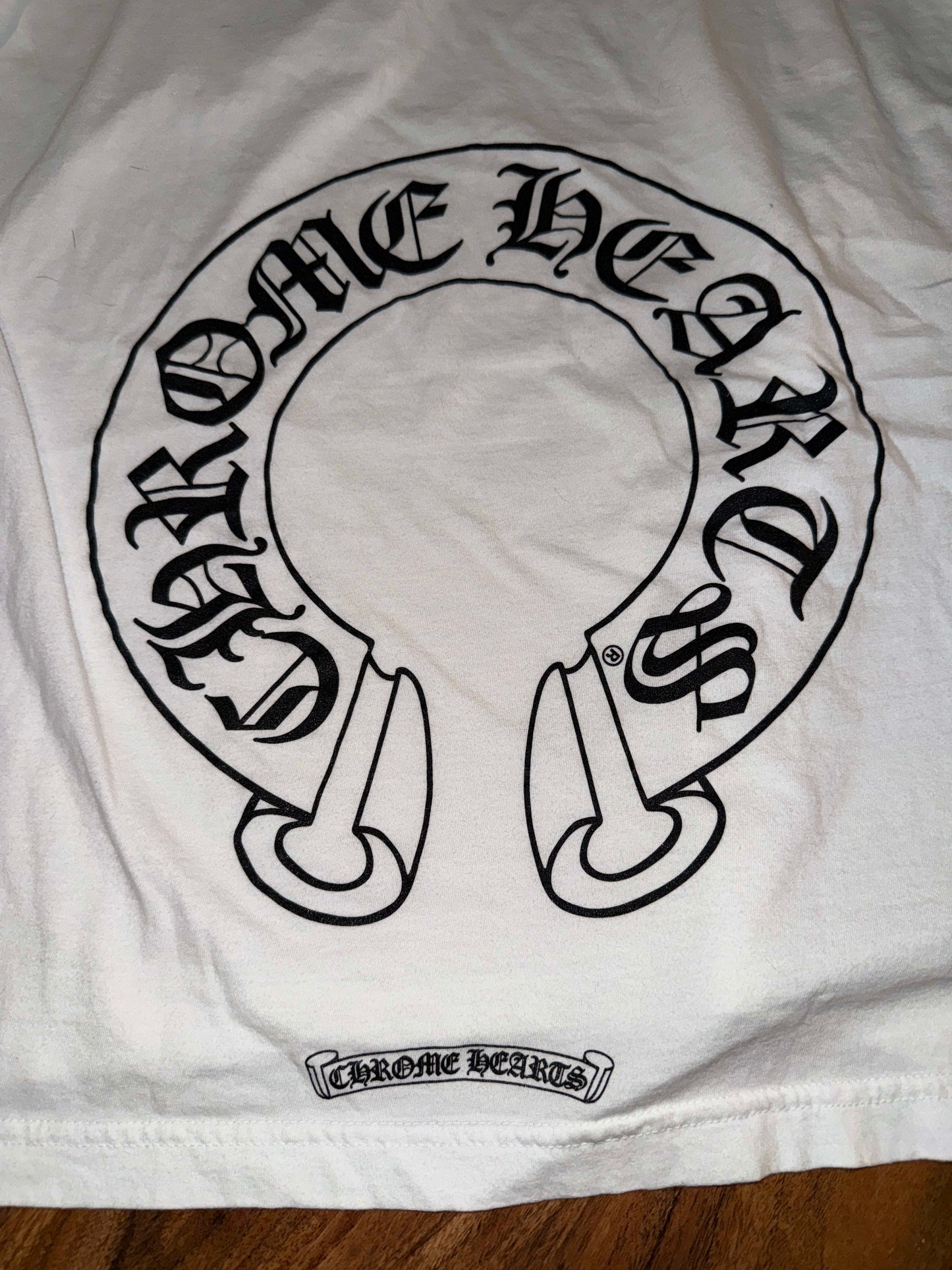Chrome Hearts Floral Horseshoe L/S T-shirt White